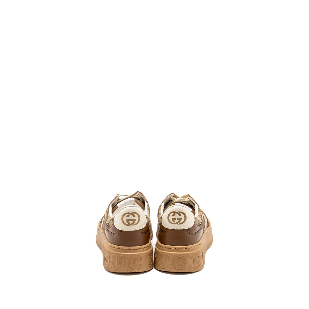 GUCCI SNEAKER GG SUPREME CANVAS/LEATHER BROWN