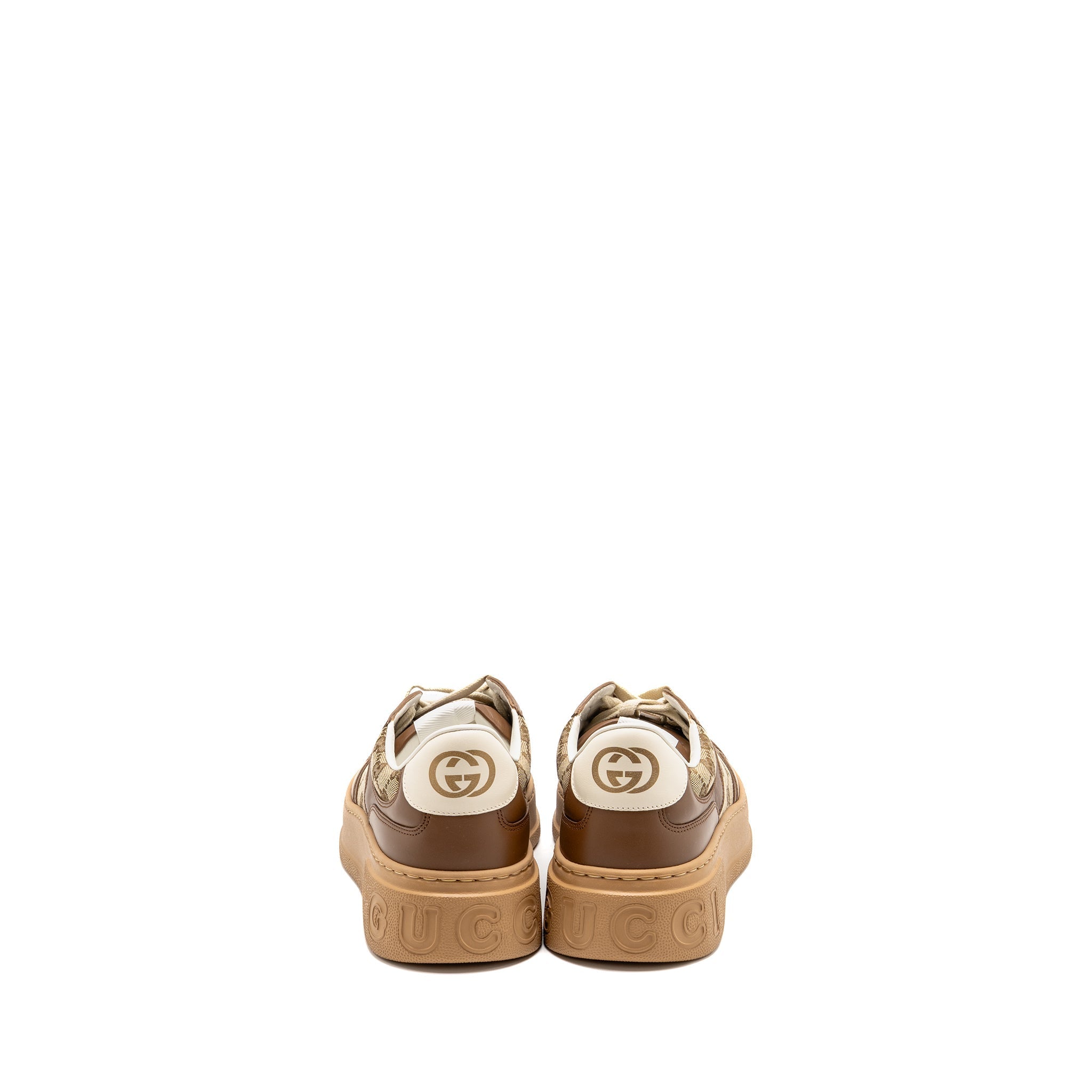 GUCCI SNEAKER GG SUPREME CANVAS/LEATHER BROWN