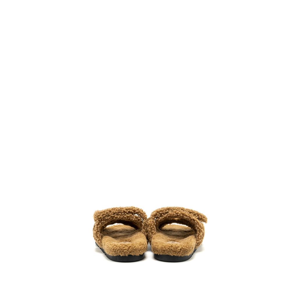 HERMES CHYPRE SANDALS PEAU LAINEE MER BEIGE ARGYLE