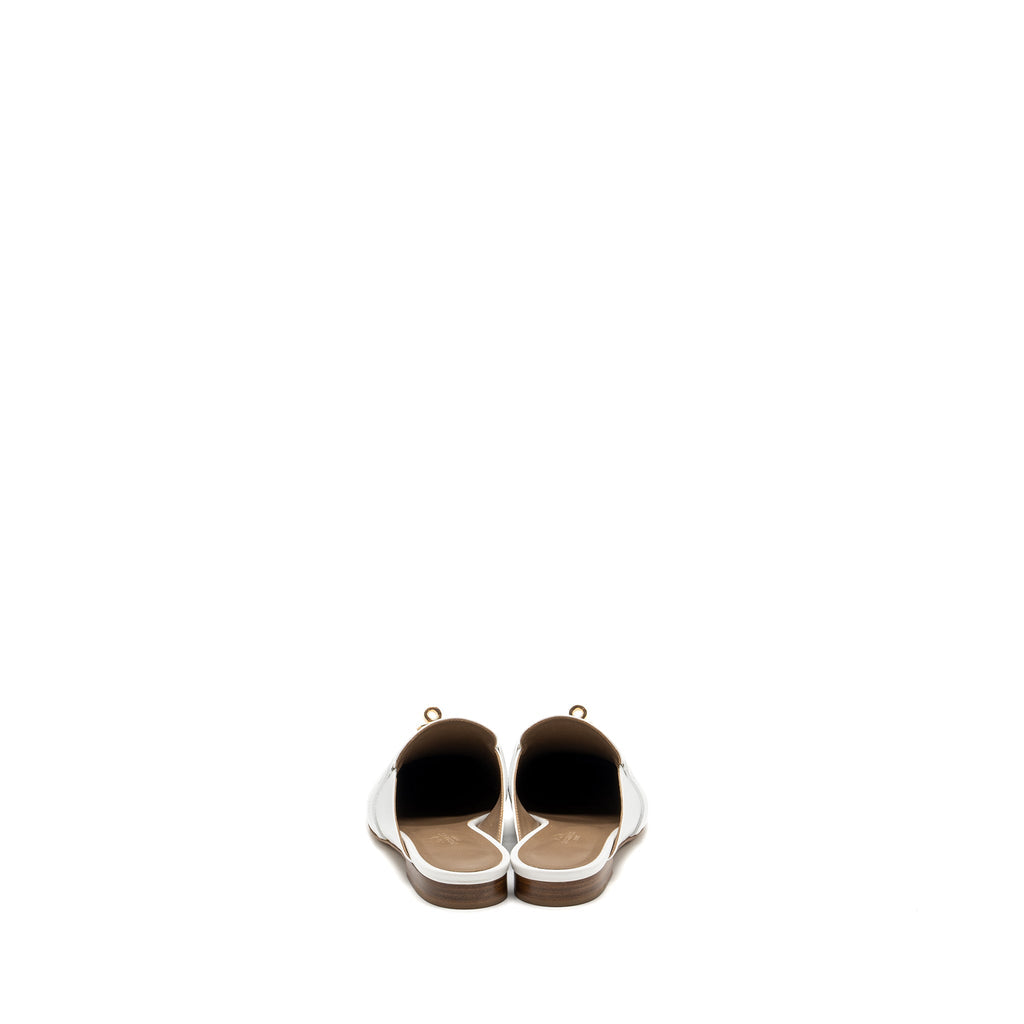 HERMES OZ MULES WHITE RGHW