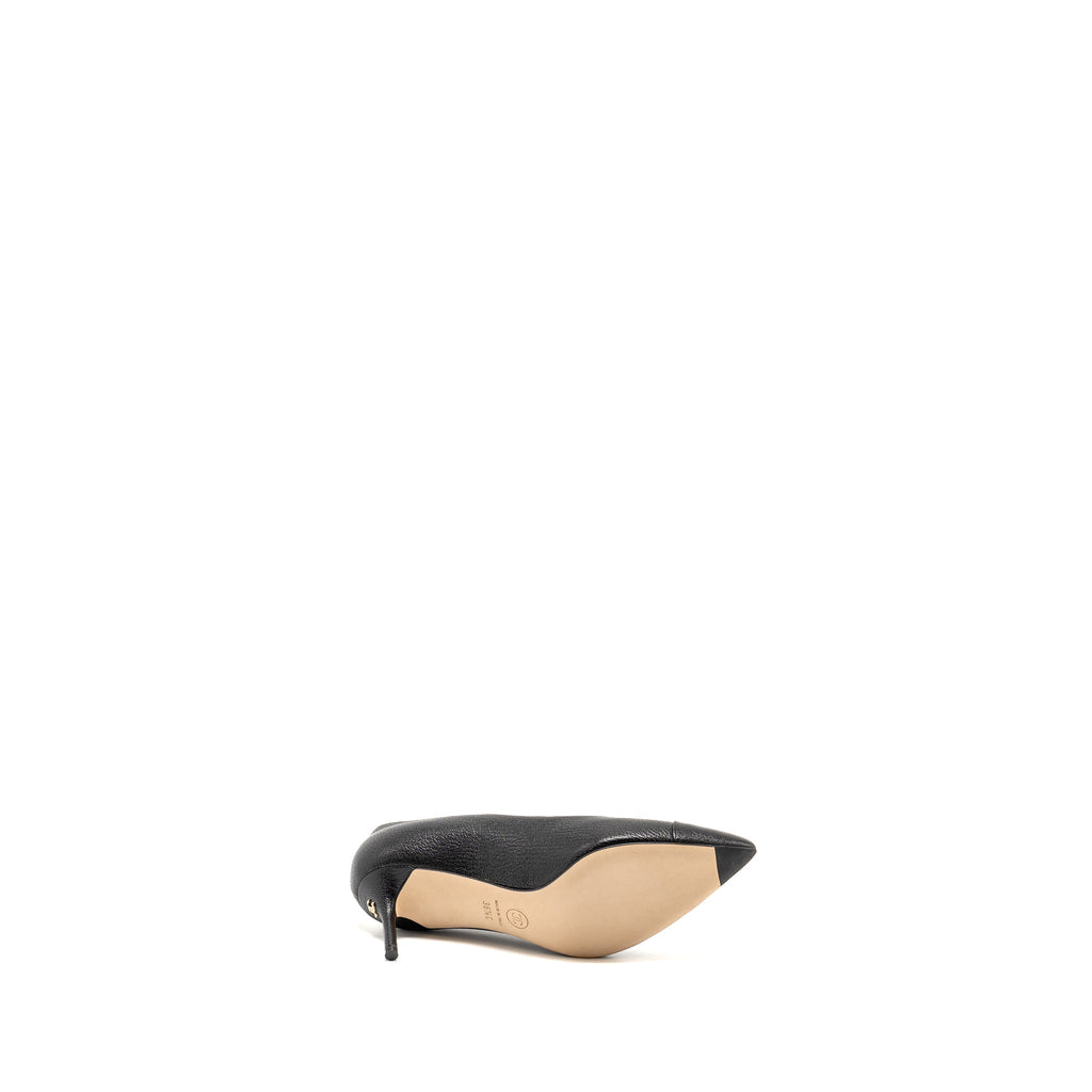 CHANEL HEELS LEATHER BLACK