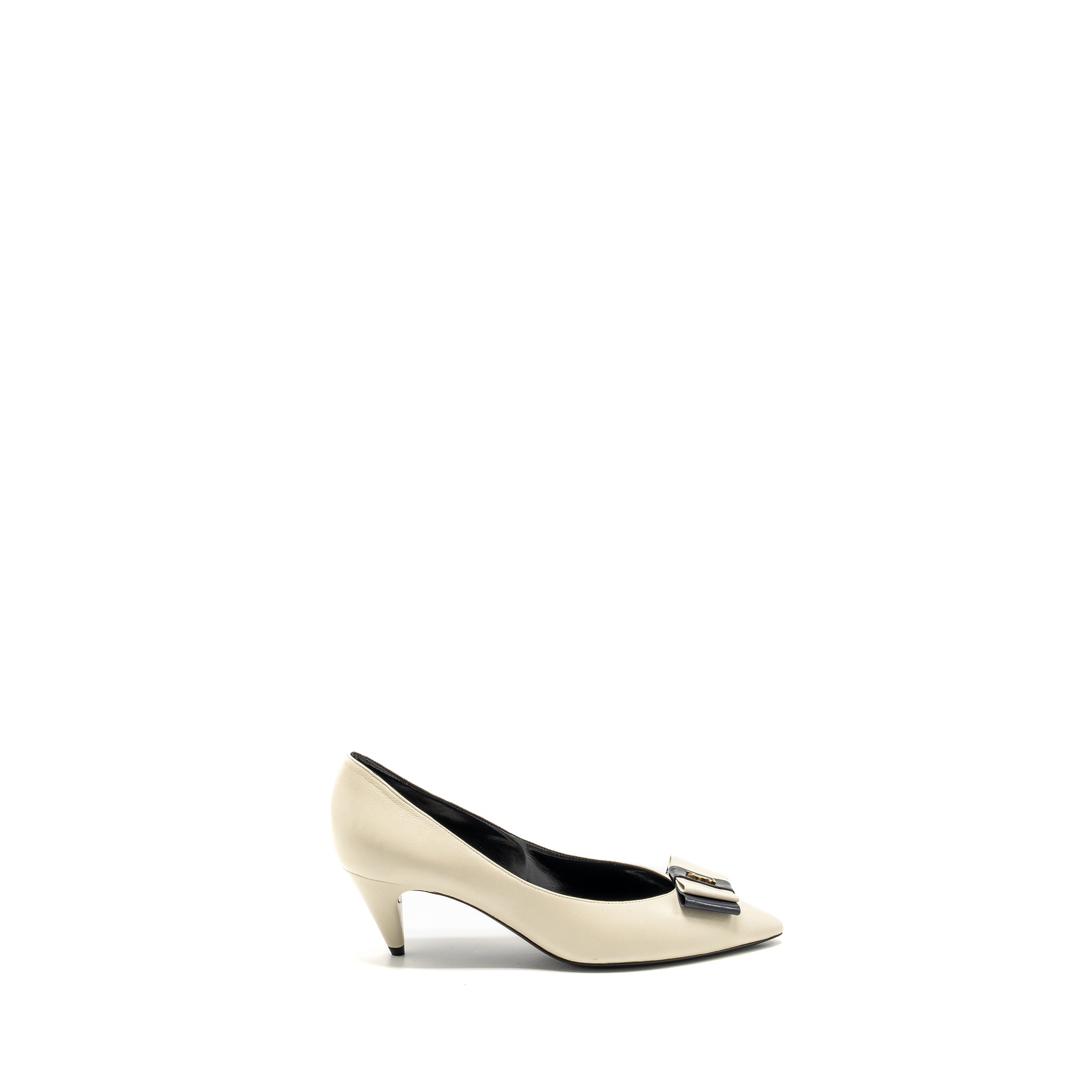 SAINT LAURENT ANAIS BOW YSL PUMP WHITE/MULTICOLOUR