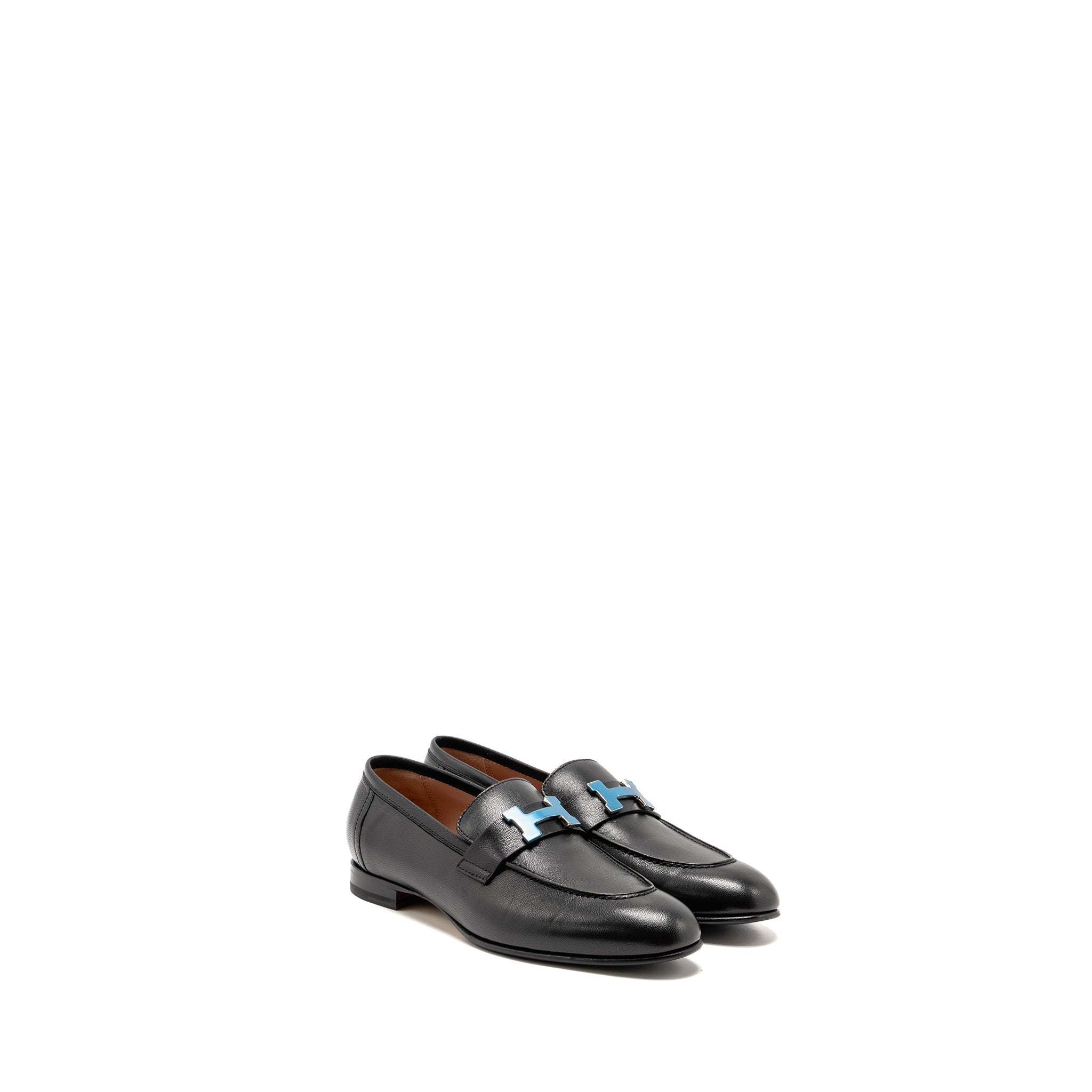 HERMES PARIS LOAFER CALFSKIN BLACK SHW