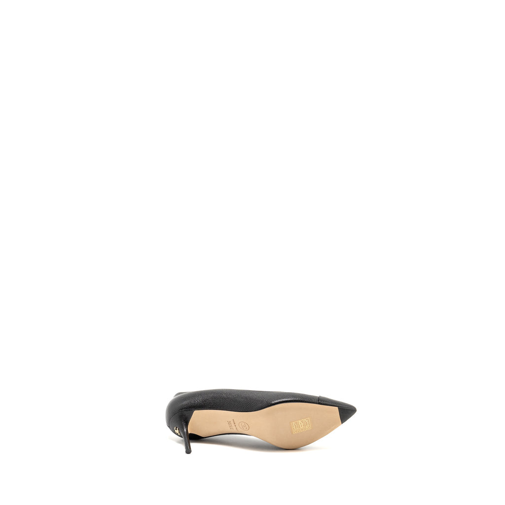 CHANEL HEELS LEATHER BLACK