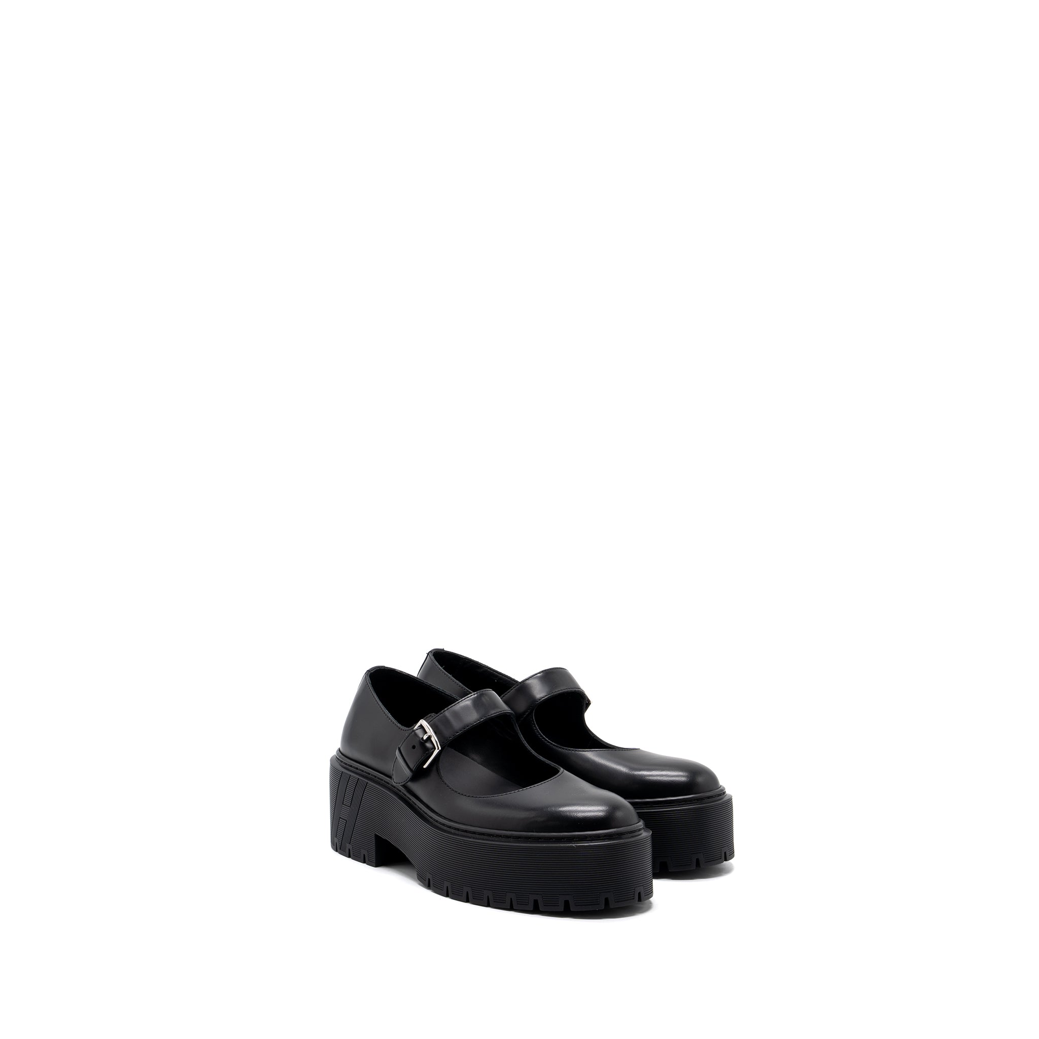 HERMES HOXTON OXFORD SHOES BLACK SHW