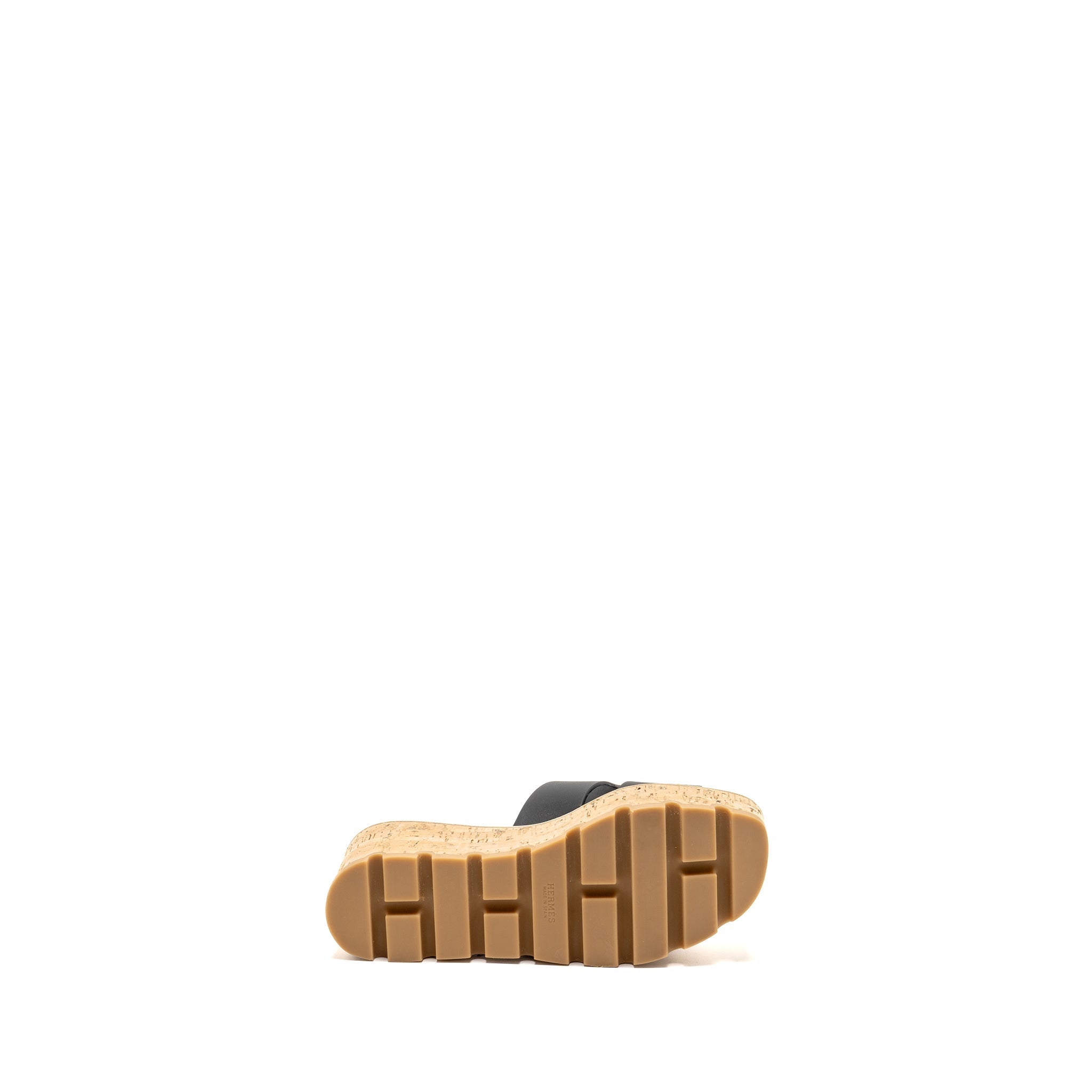 HERMES EZE SANDAL CALFSKIN BLACK