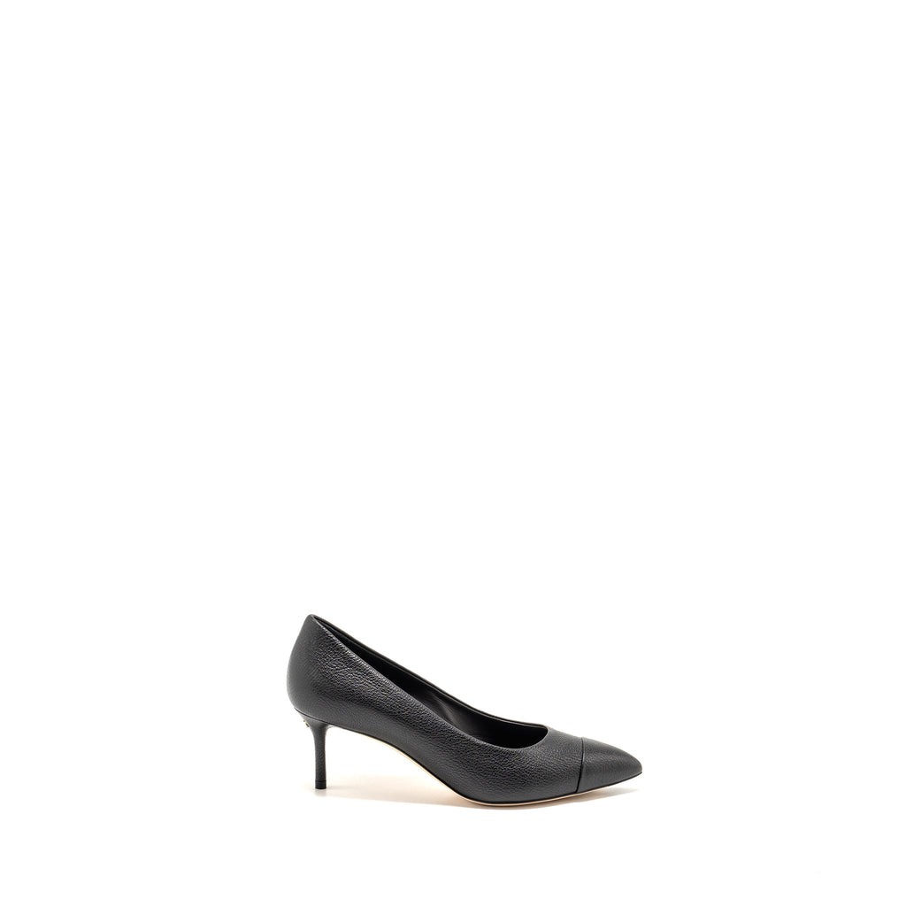 CHANEL HEELS LEATHER BLACK