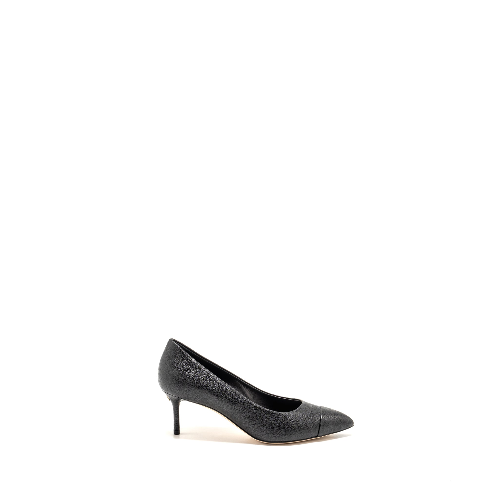 CHANEL HEELS LEATHER BLACK