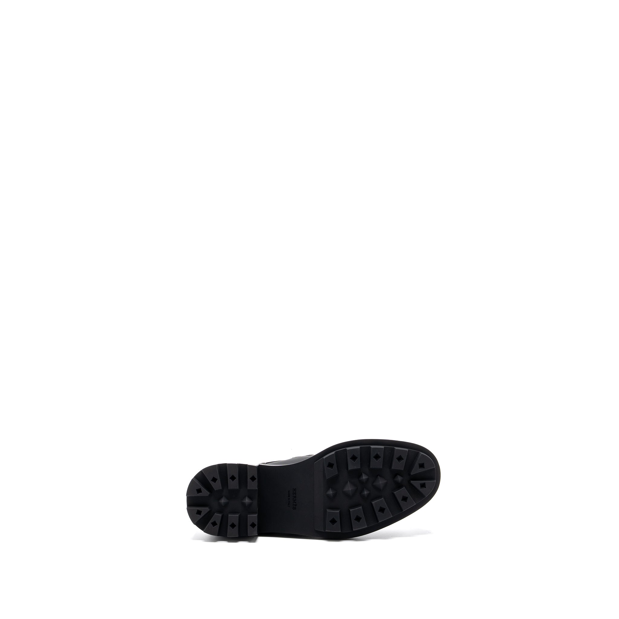HERMES DERBY OXFORD LOAFER CALFSKIN BLACK SHW