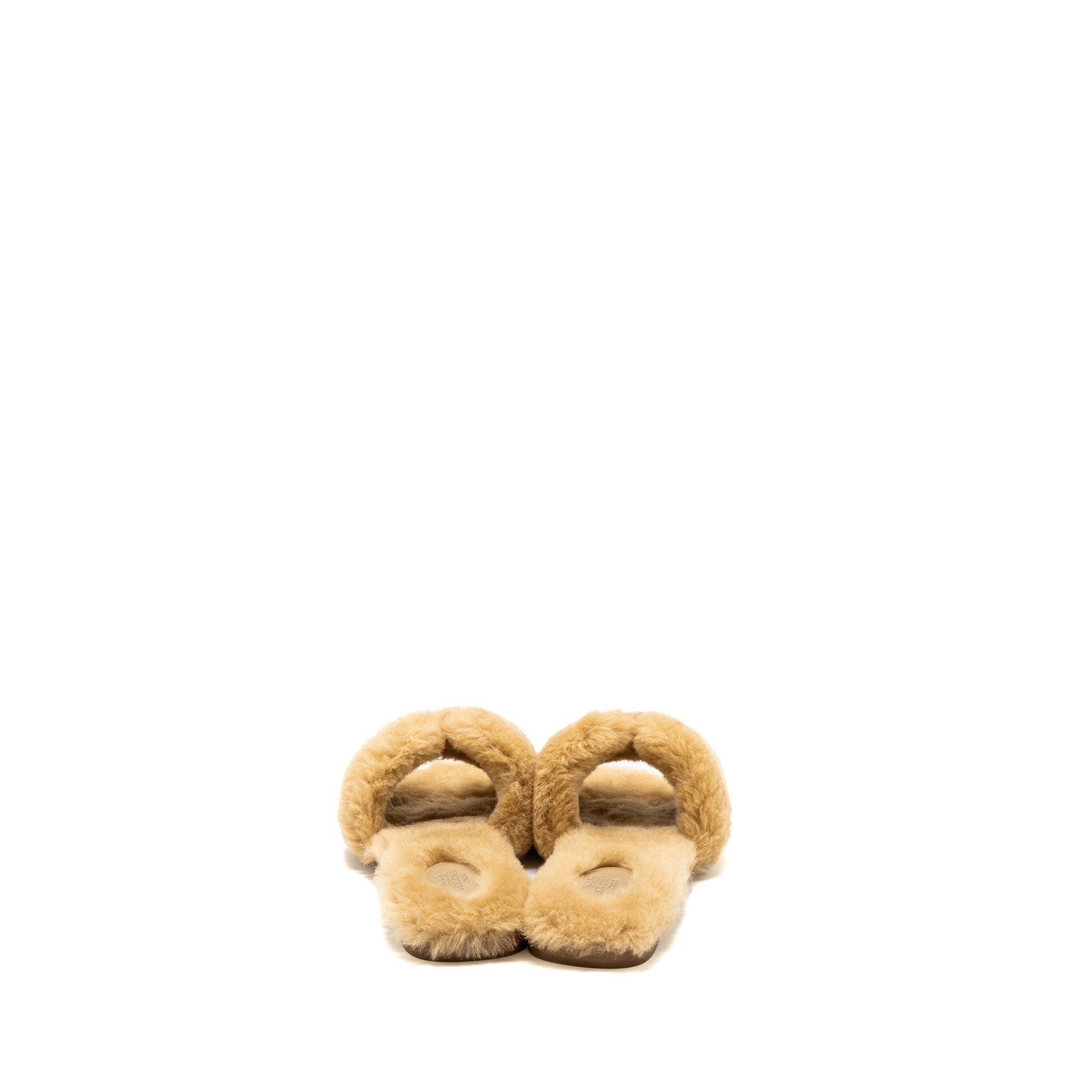 HERMES ORAN SANDALS PEAU LAINEE MER BEIGE