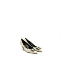 SAINT LAURENT ANAIS BOW YSL PUMP WHITE/MULTICOLOUR