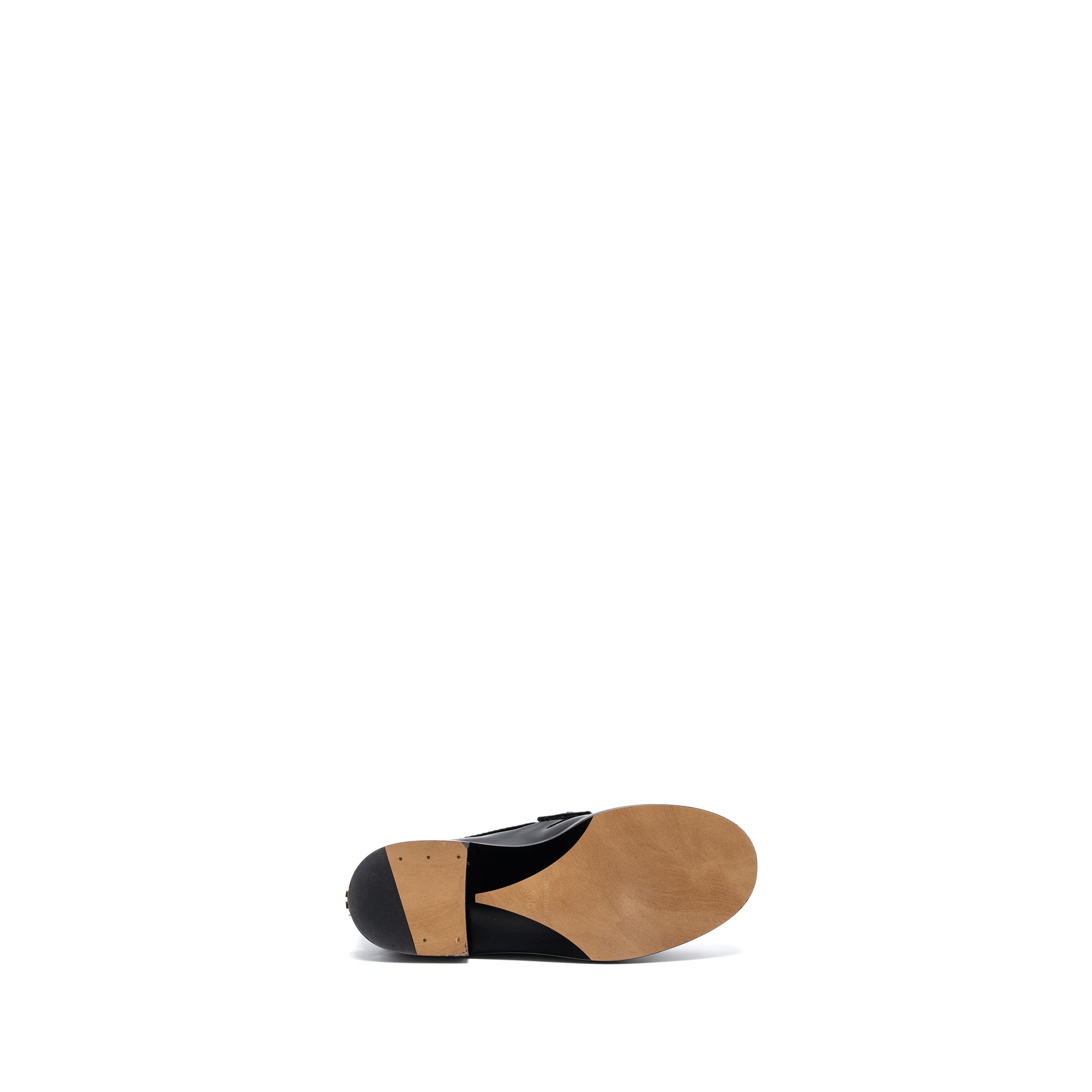 CHANEL LETTER LOAFER PATENT LEATHER BLACK LGHW