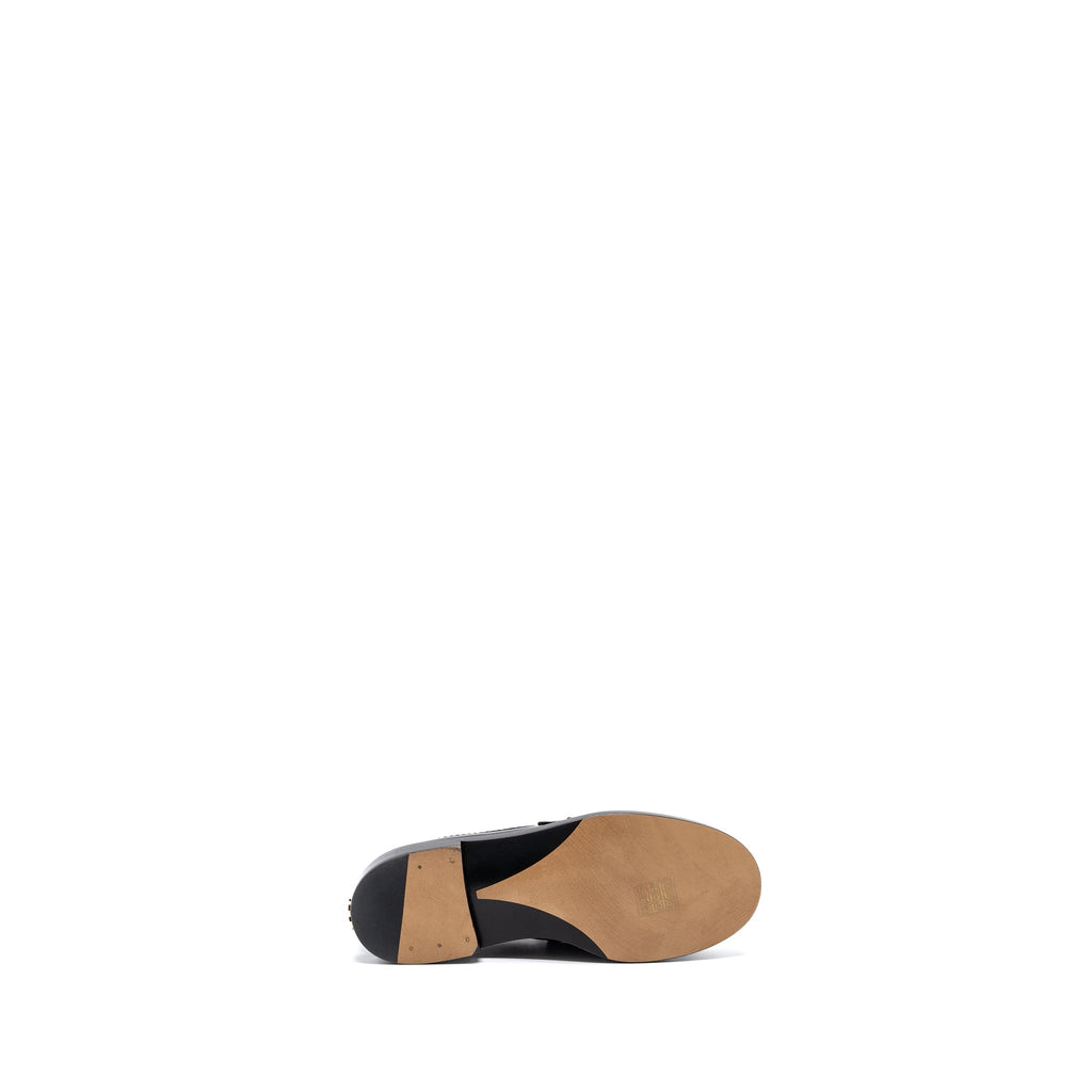 CHANEL LETTER LOAFER PATENT LEATHER BLACK LGHW
