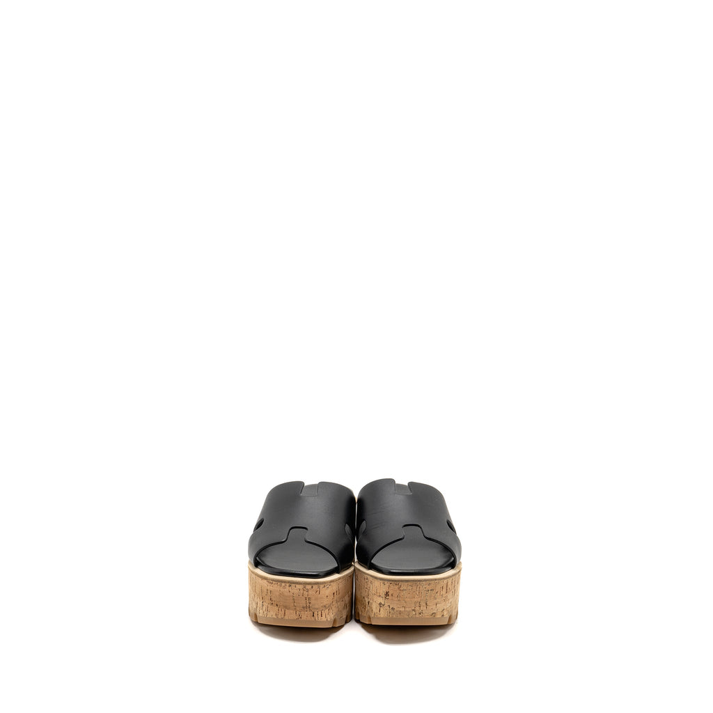 HERMES EZE SANDAL CALFSKIN BLACK