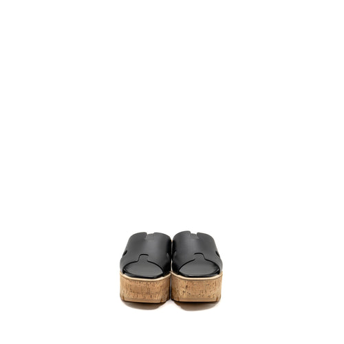 HERMES EZE SANDAL CALFSKIN BLACK