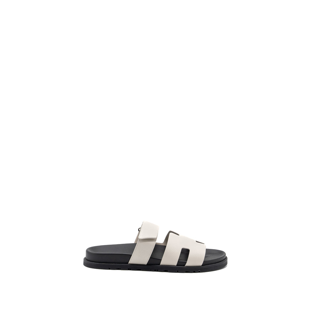 HERMES CHYPRE SANDALS EPSOM BEIGE GLAISE