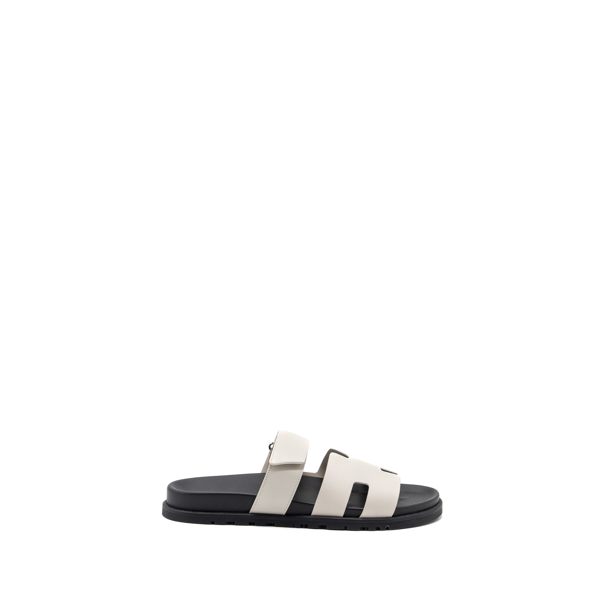 HERMES CHYPRE SANDALS EPSOM BEIGE GLAISE
