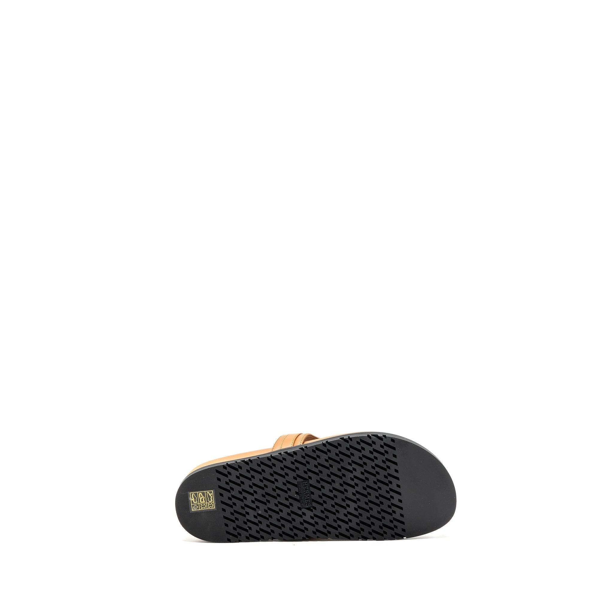 HERMES EMPIRE SANDALS CALFSKIN NATUREL SHW