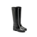 CHANEL CC LOGO HIGH BOOTS CALFSKIN BLACK