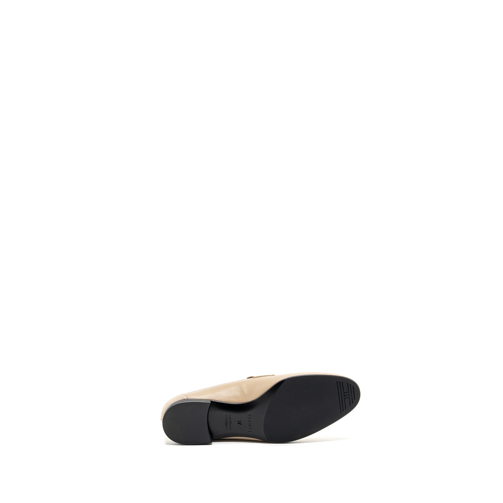 HERMES MOCASSINGS FEMME PAIRS LOAFER CHÈVRE BLANC GOMME SHW