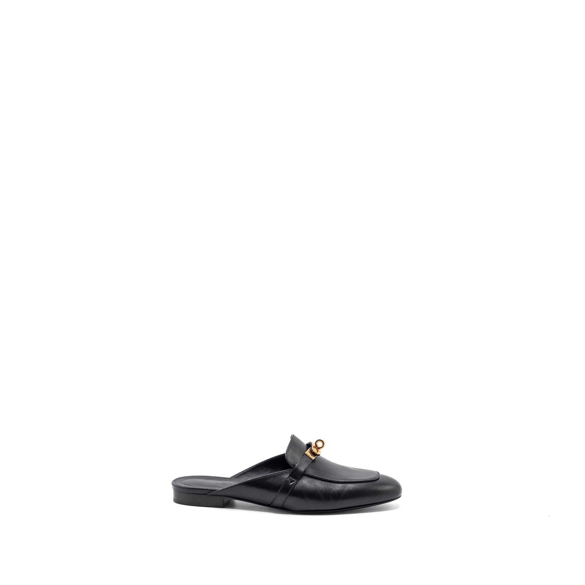 HERMES OZ MULE BLACK RGHW