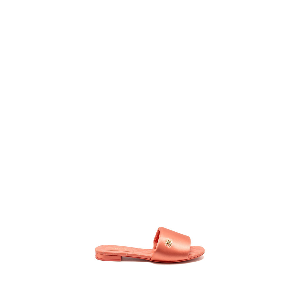 CHANEL 22P MULES/ SANDALS STAIN PINK