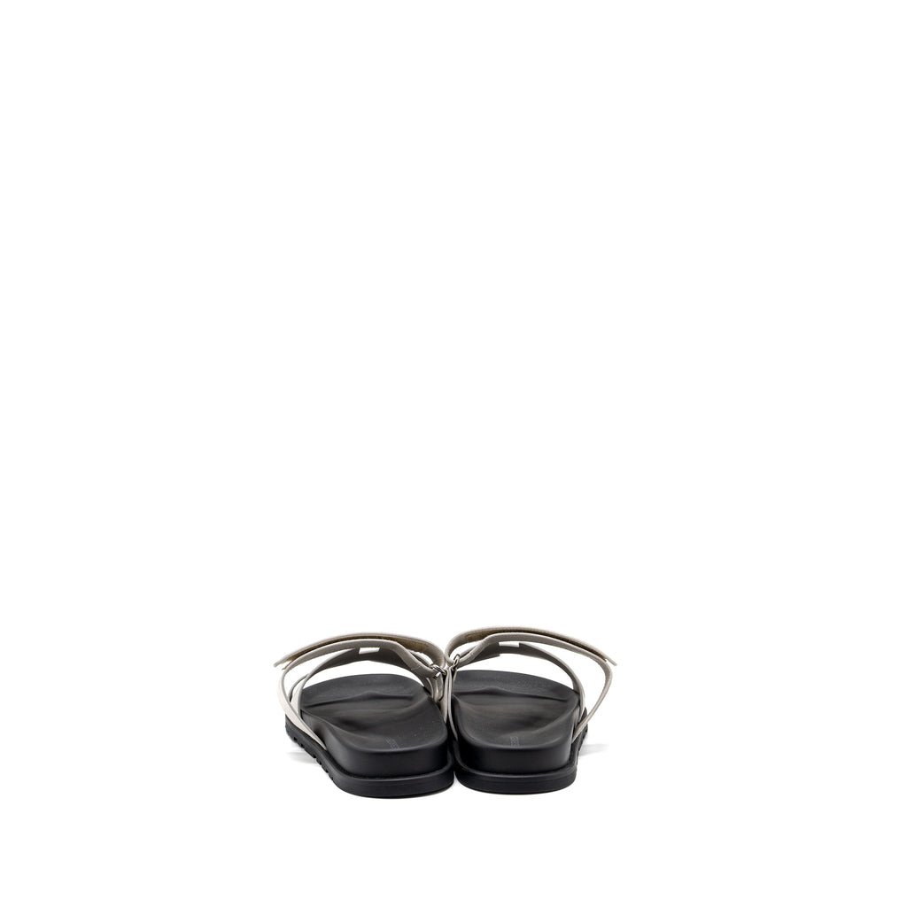 HERMES CHYPRE SANDALS EPSOM BEIGE GLAISE