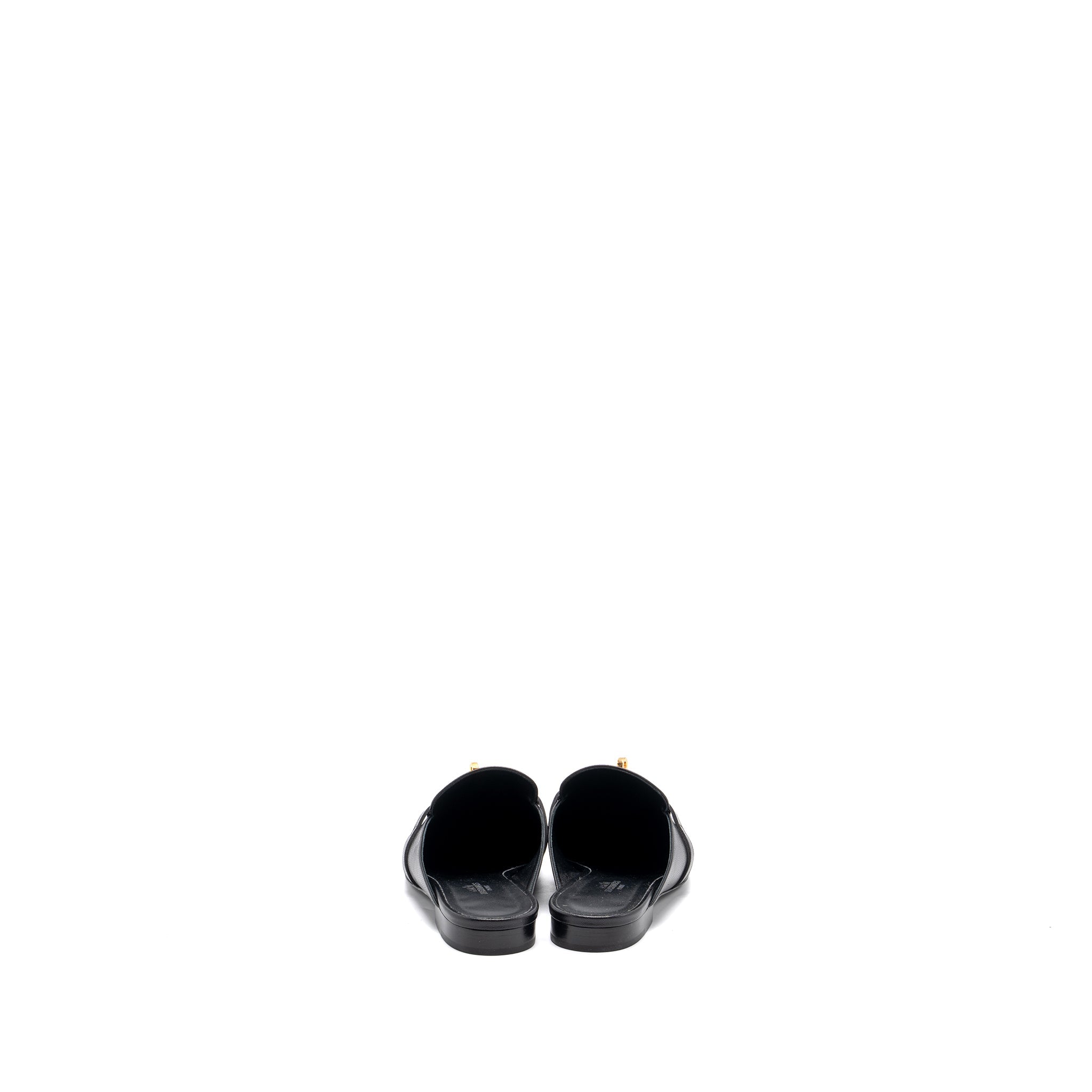 HERMES OZ MULE BLACK RGHW