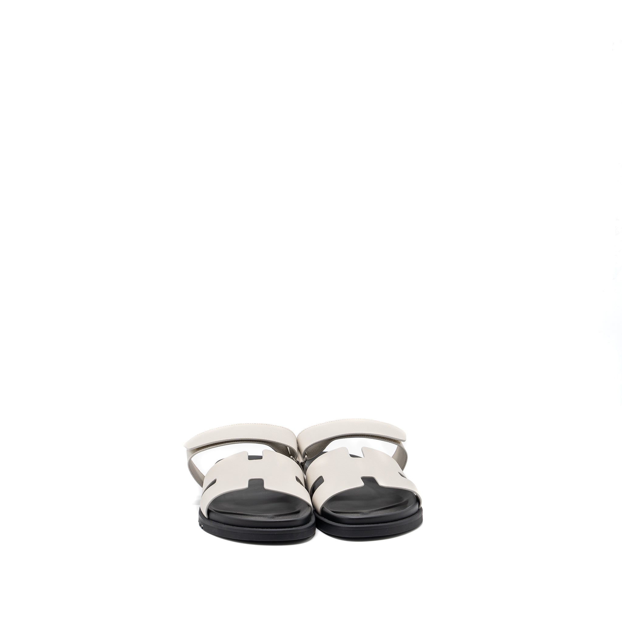 HERMES CHYPRE SANDALS EPSOM BEIGE GLAISE