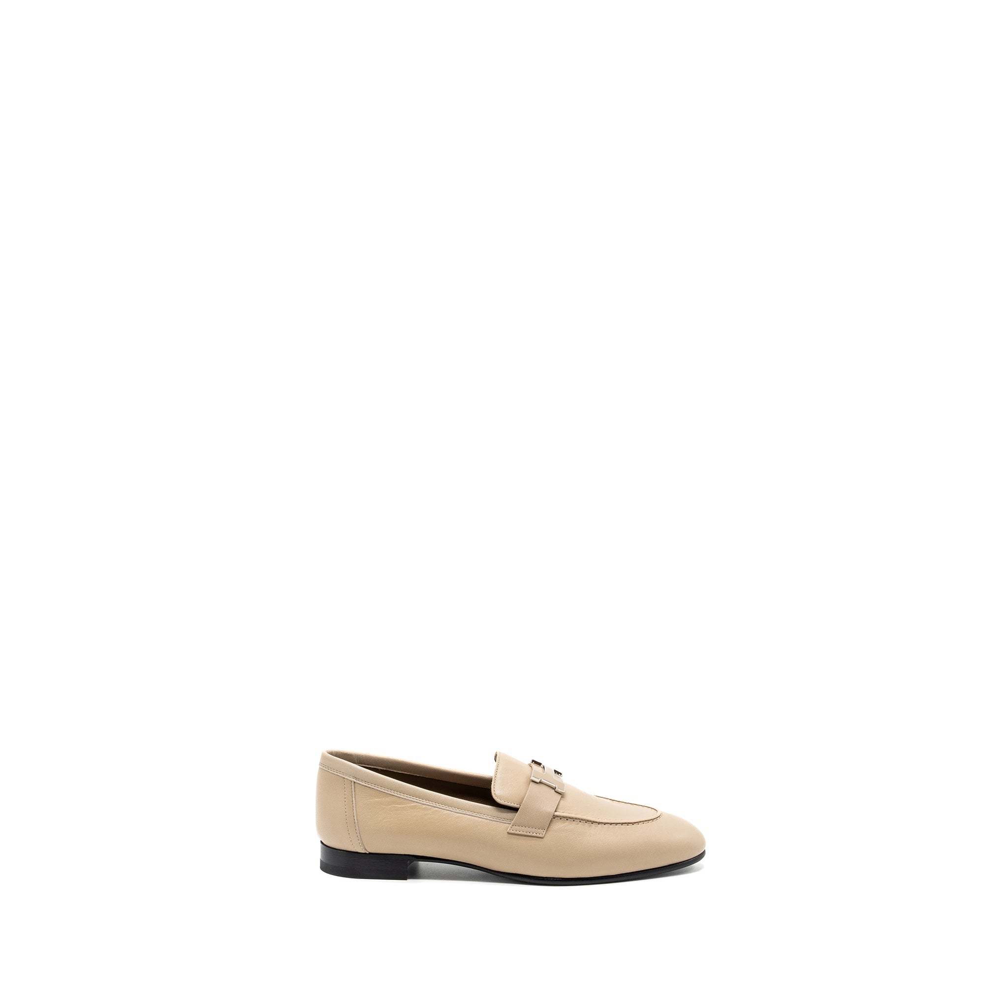 HERMES MOCASSINGS FEMME PAIRS LOAFER CHÈVRE BLANC GOMME SHW