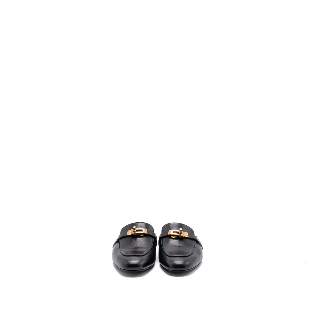 HERMES OZ MULE BLACK RGHW