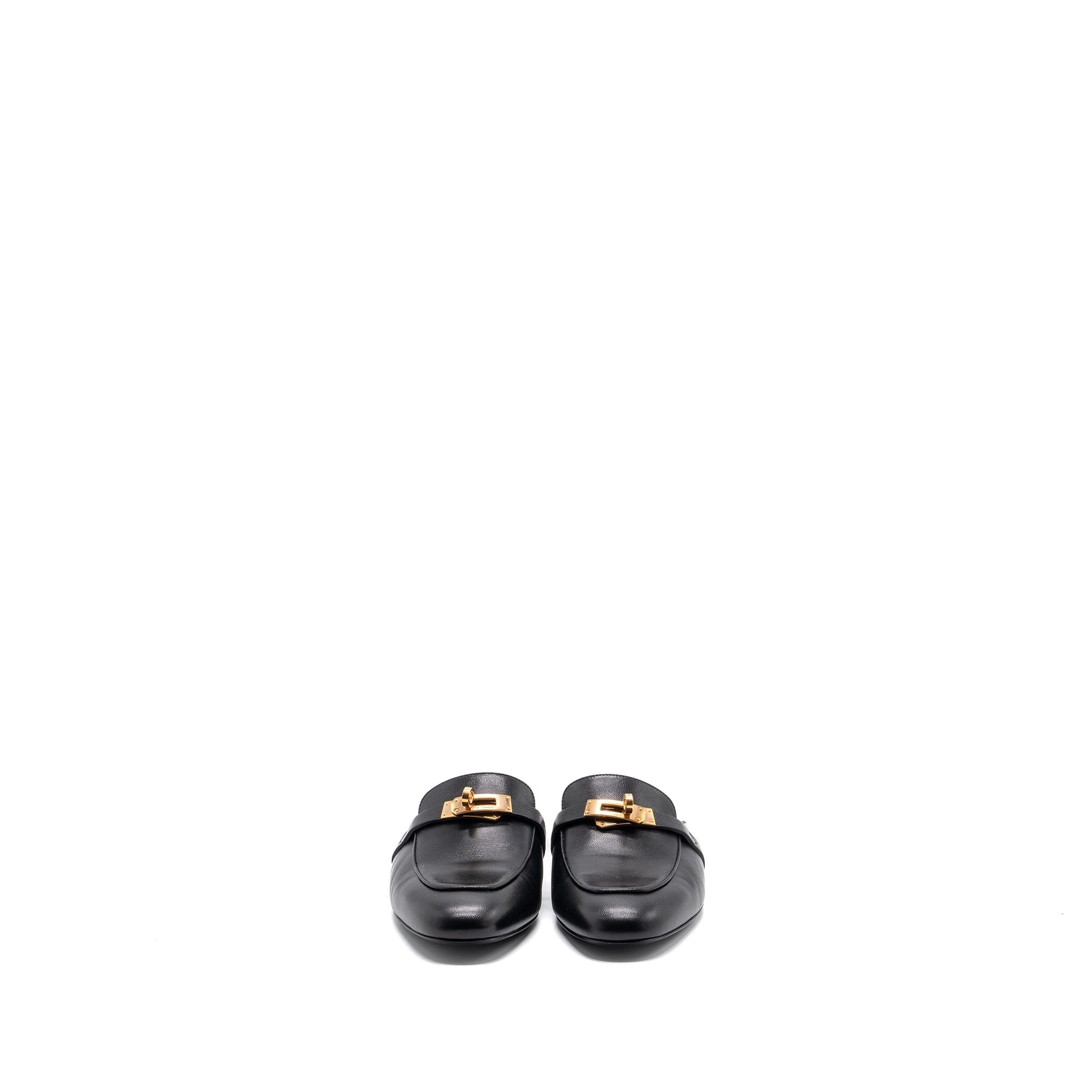 HERMES OZ MULE BLACK RGHW