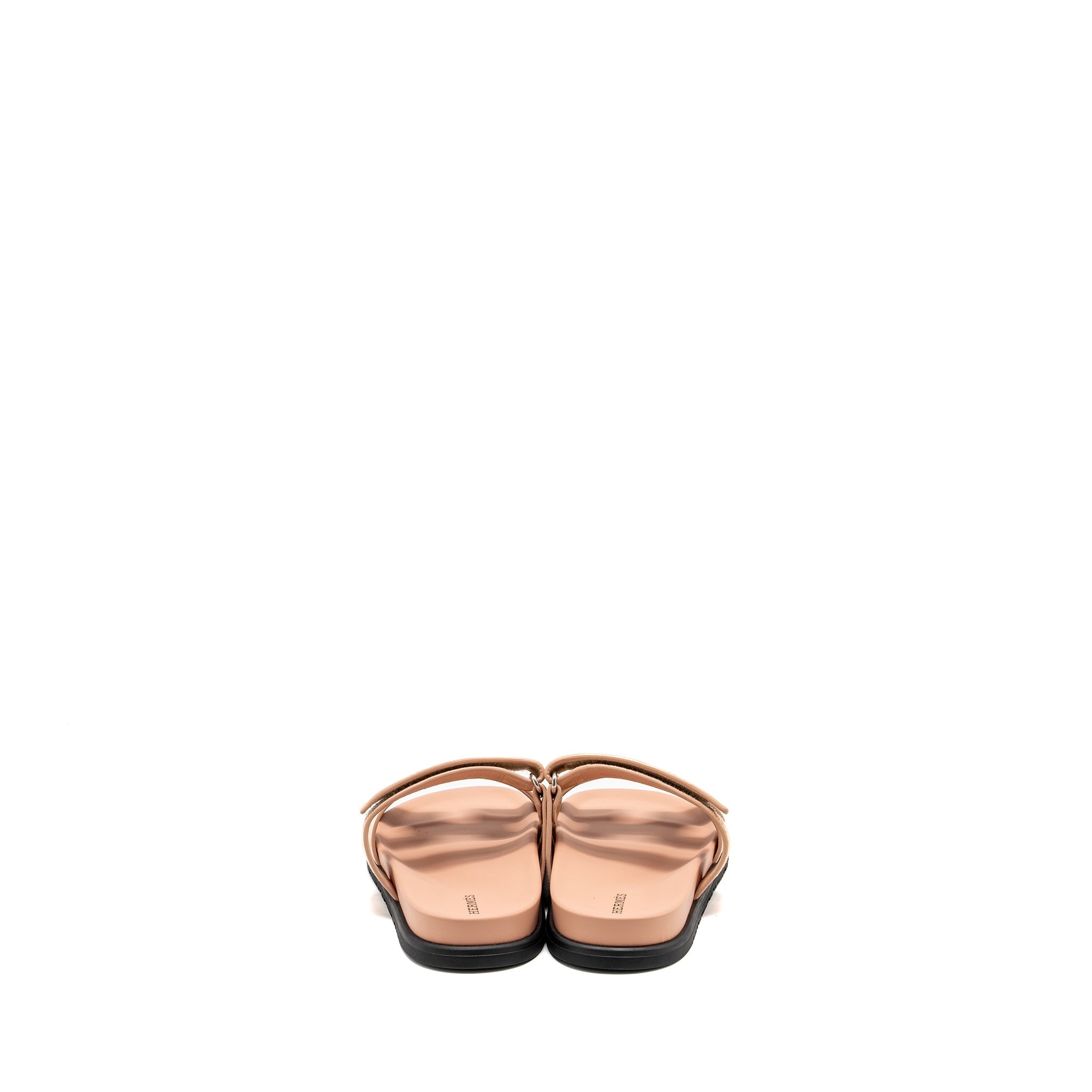 HERMES CHYPRE SANDALS CHÈVRE GOATSKIN/ SUEDE NUDE