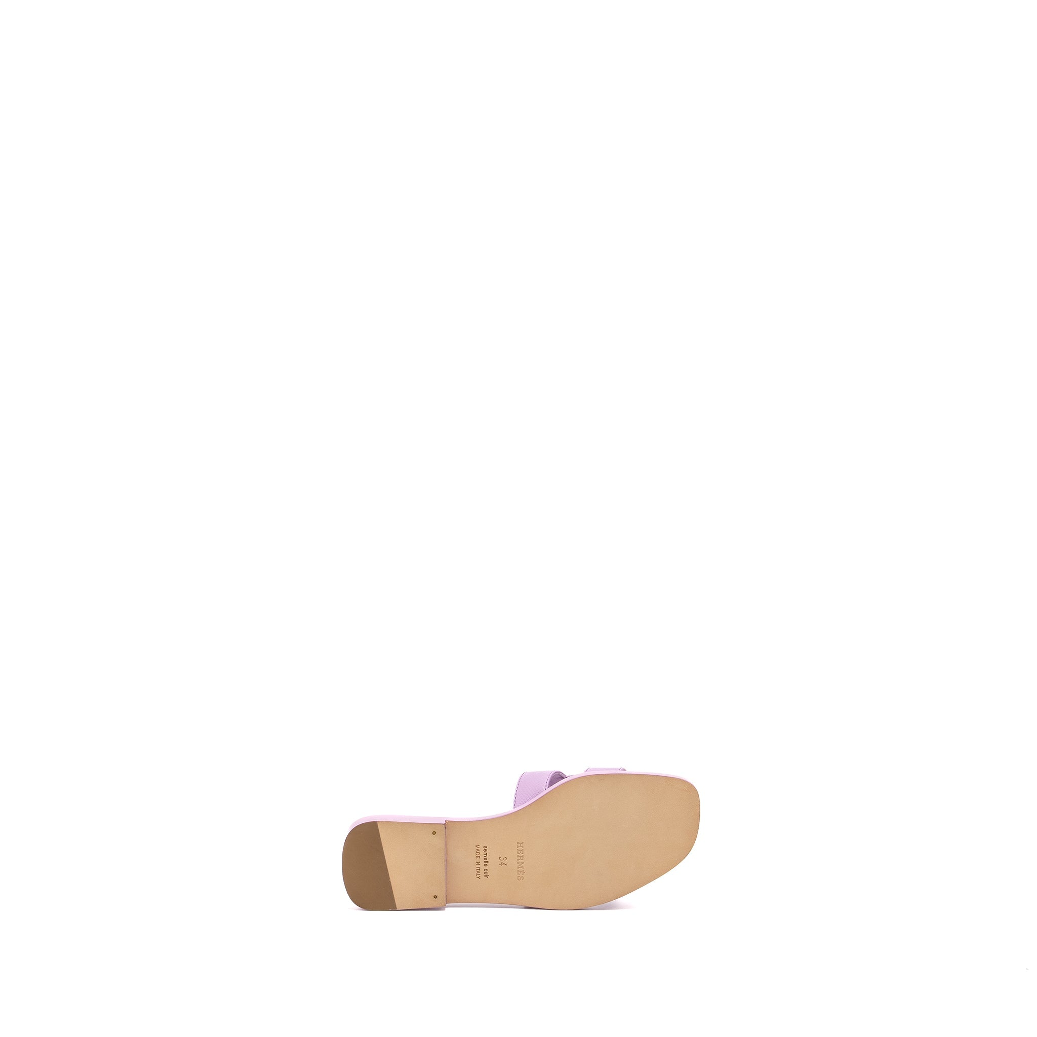HERMES ORAN SANDALS EPSOM PURPLE