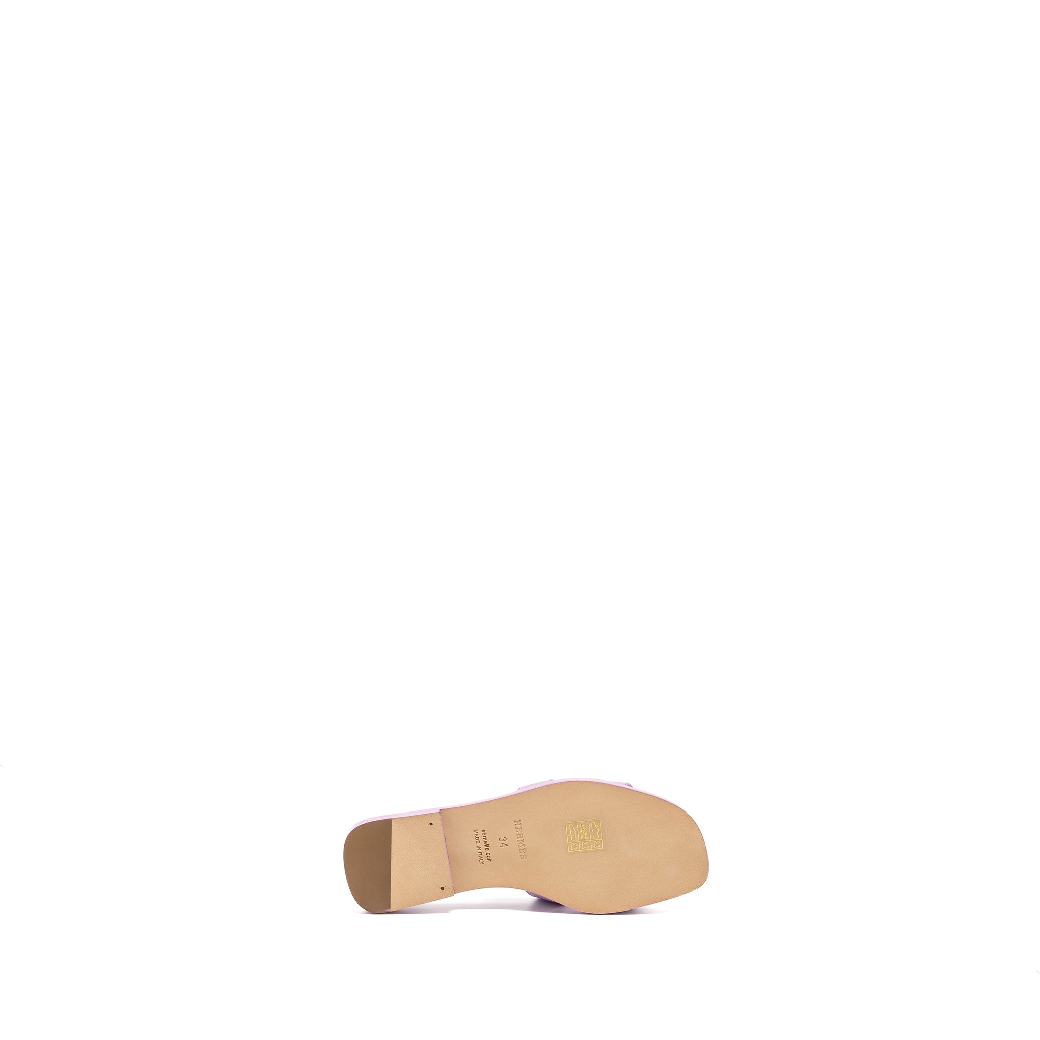 HERMES ORAN SANDALS EPSOM PURPLE