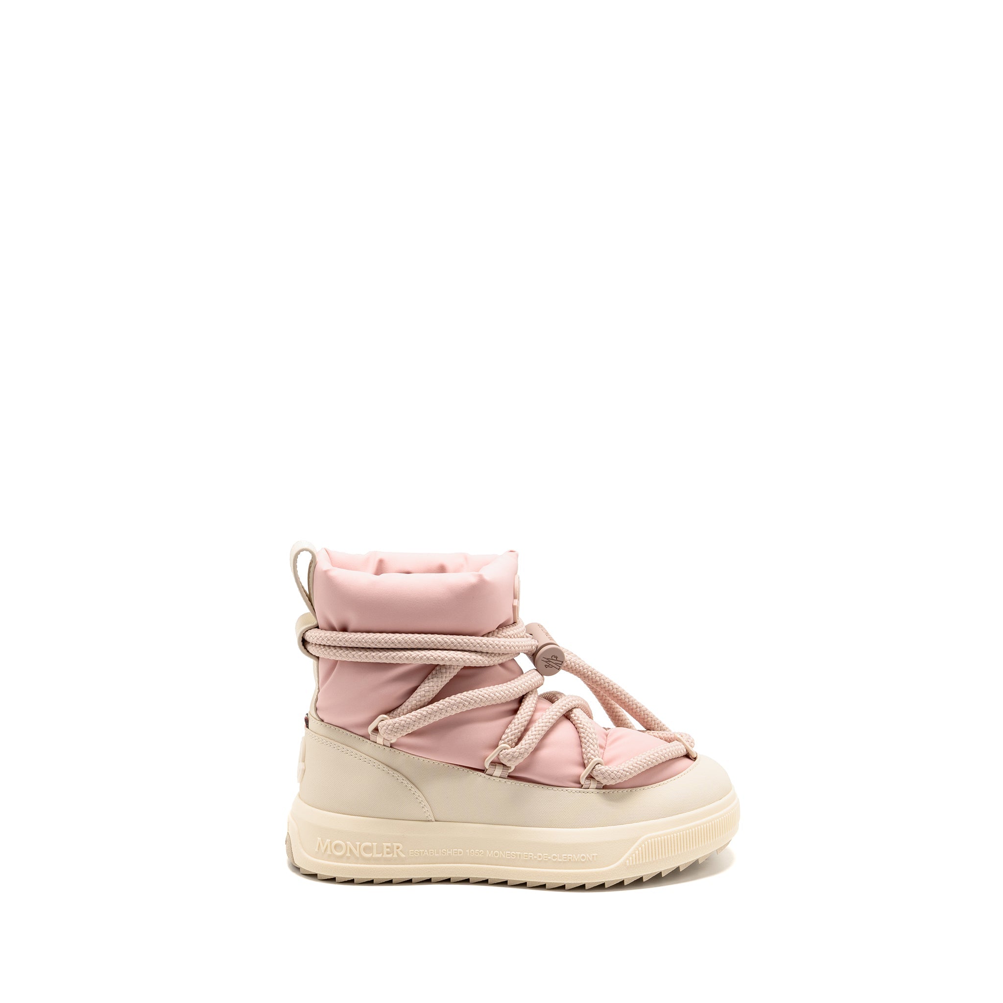 MONCLER ALTIVE MID SNOW BOOTS NYLON/MESH/TEXTURED RUBBER PINK