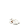 LOUIS VUITTON TIME OUT SNEAKER WITH MONOGRAM AND FLOWER CHARM CALFSKIN WHITE GHW