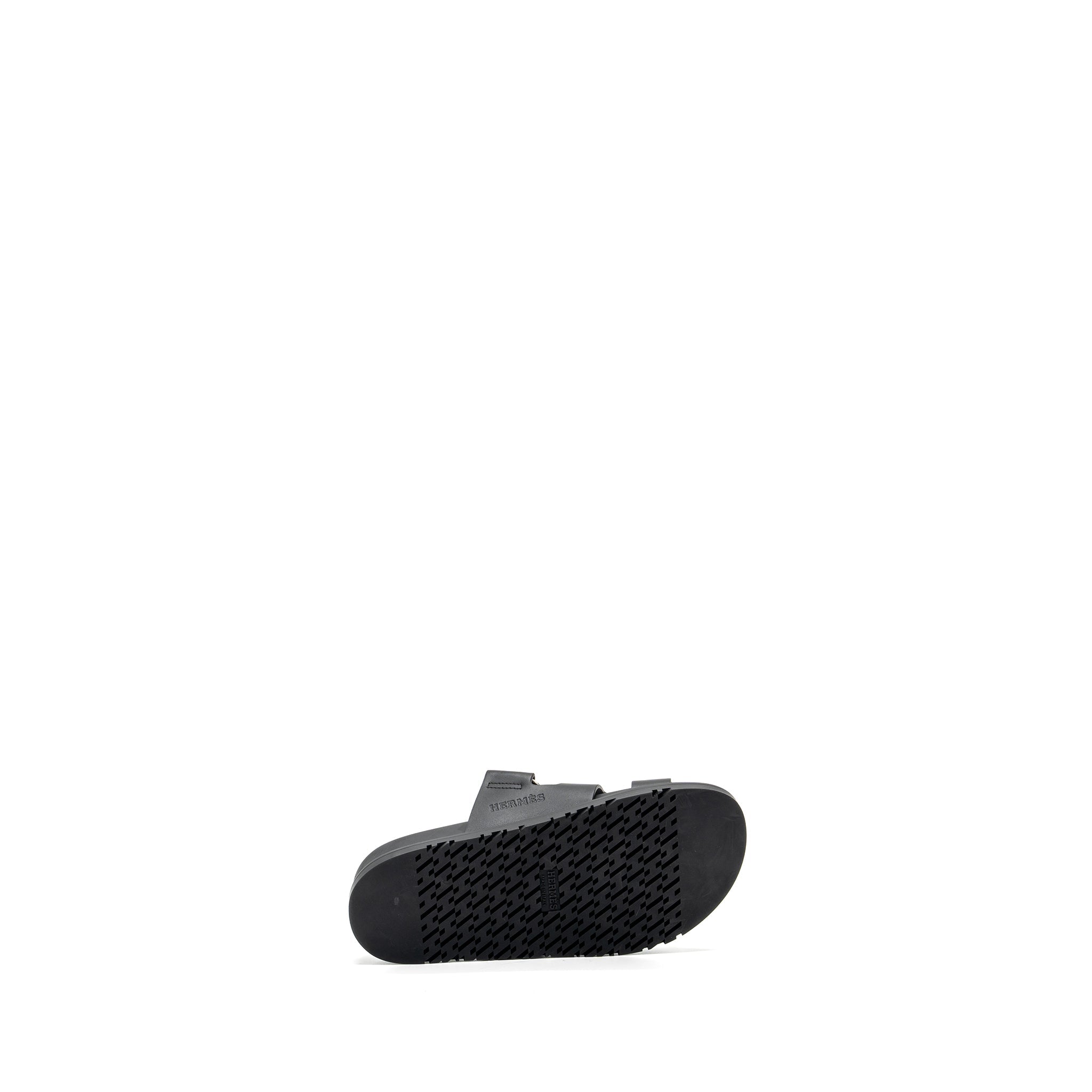 HERMES CHYPRE SANDALS BLACK