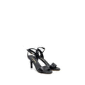 CHANEL HEEL SANDALS LEATHER BLACK