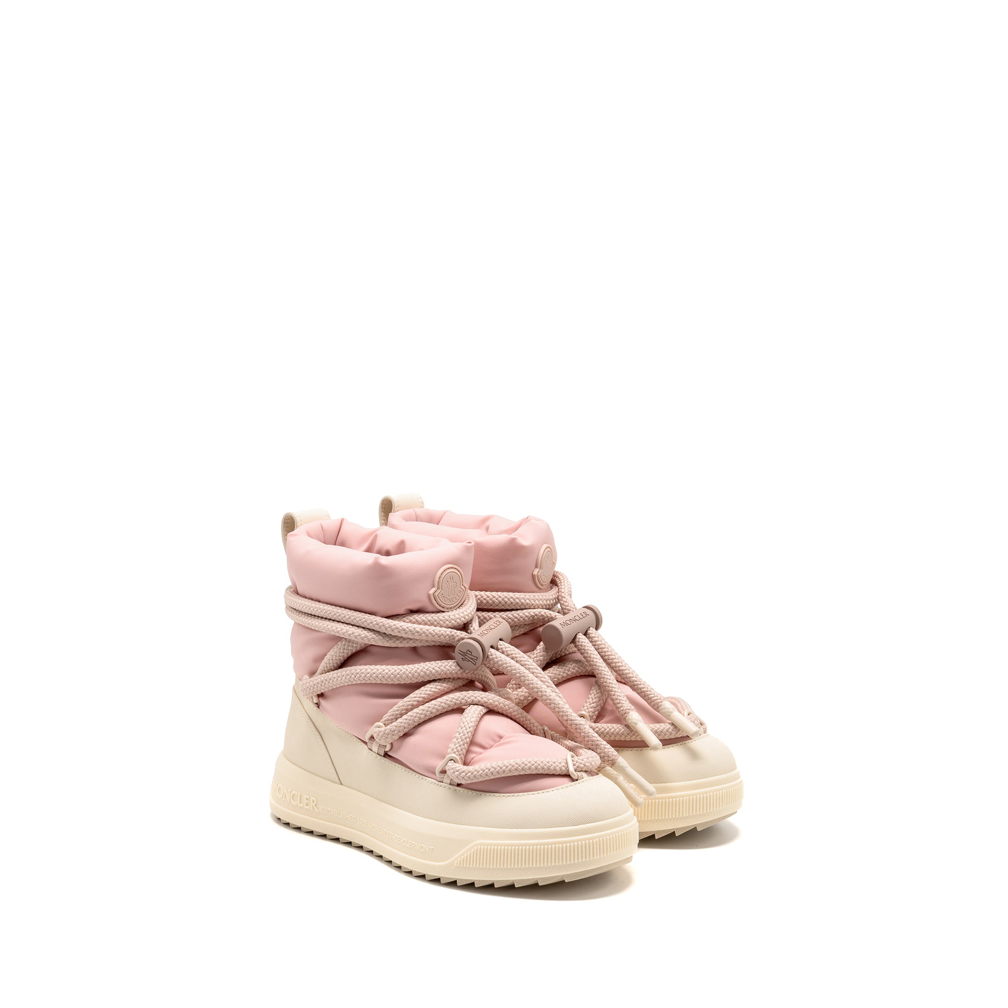 MONCLER ALTIVE MID SNOW BOOTS NYLON/MESH/TEXTURED RUBBER PINK