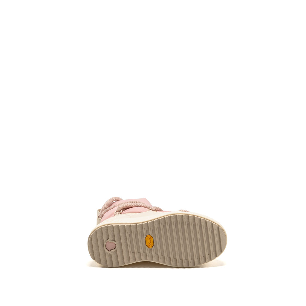 MONCLER ALTIVE MID SNOW BOOTS NYLON/MESH/TEXTURED RUBBER PINK