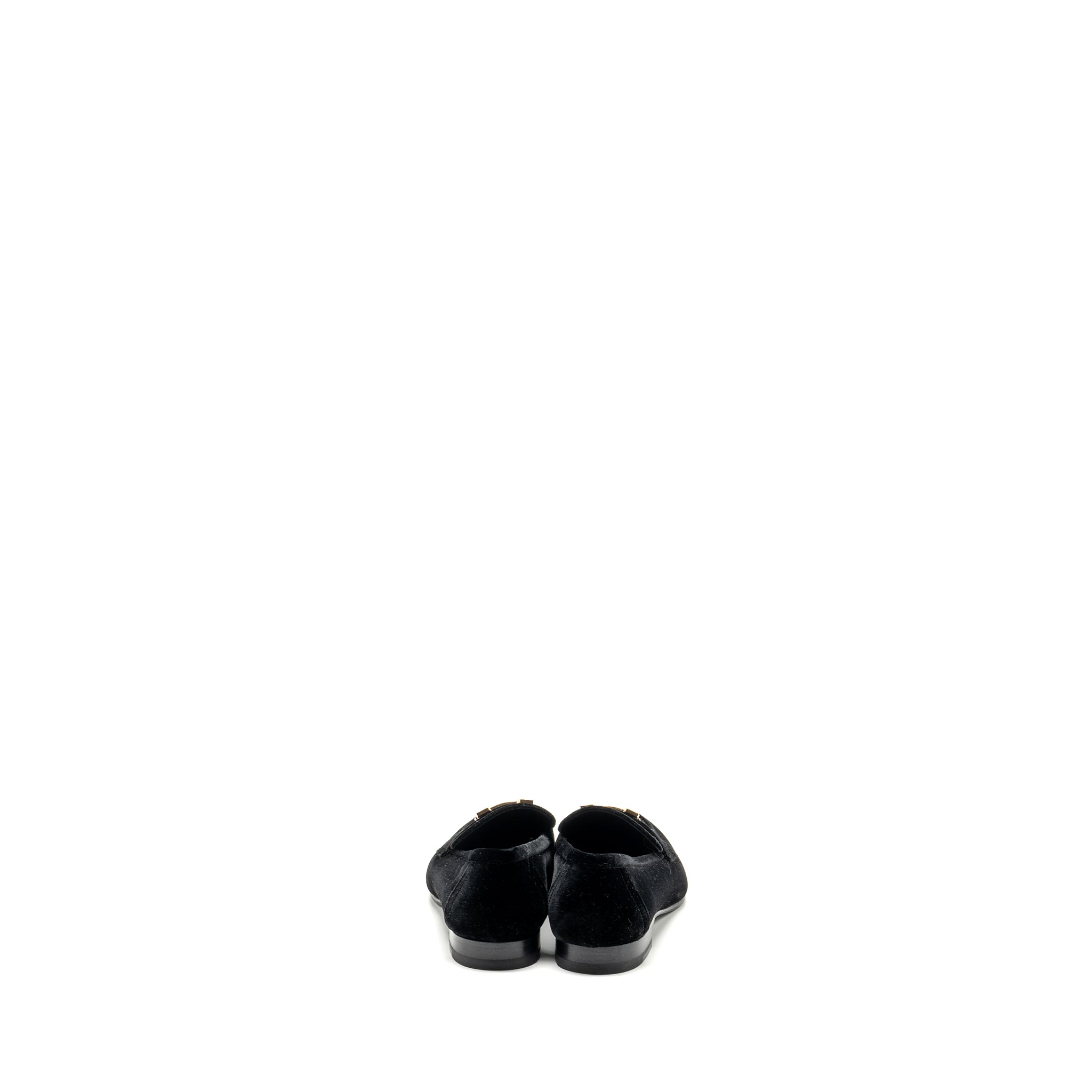 HERMES PARIS LOAFER VELVET BLACK GHW