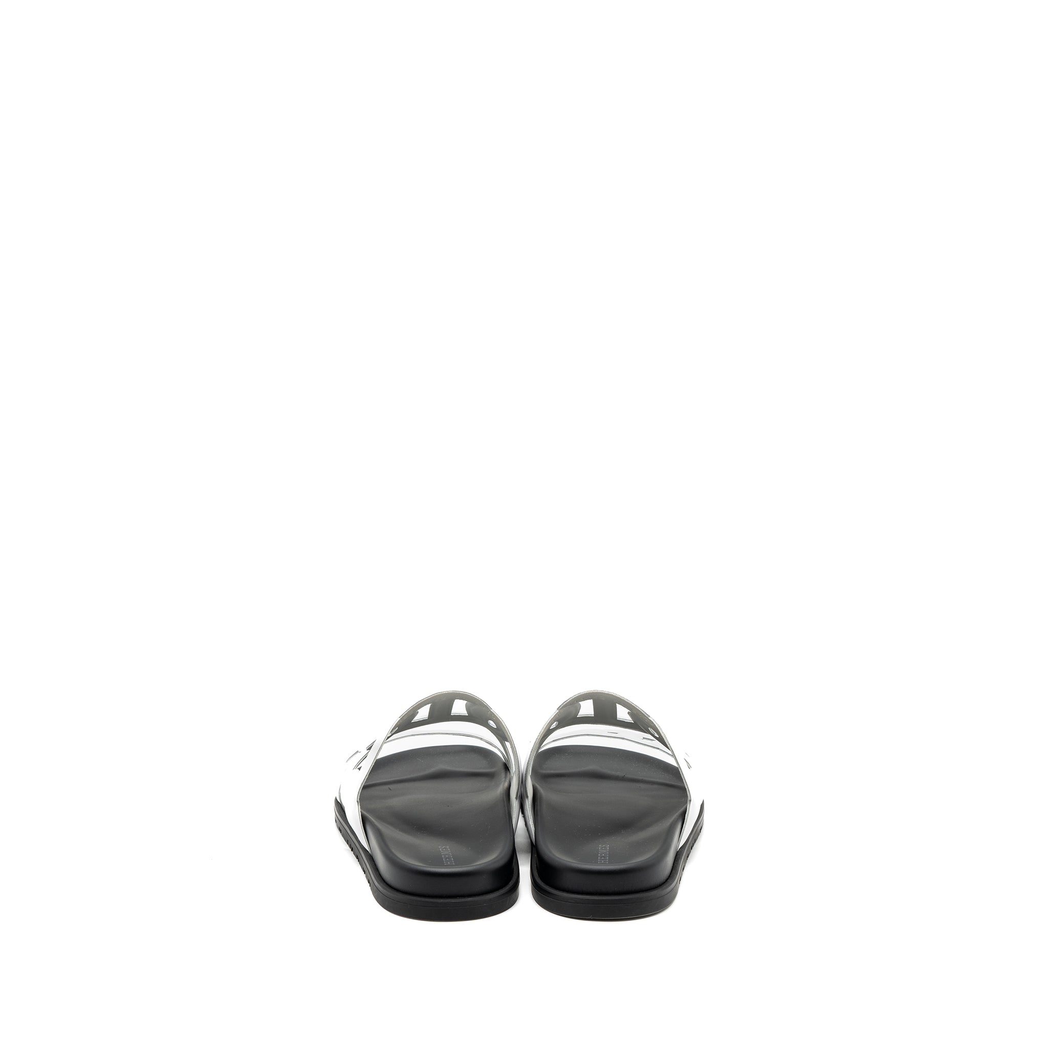 HERMES EXTRA SANDALS WHITE/BLACK