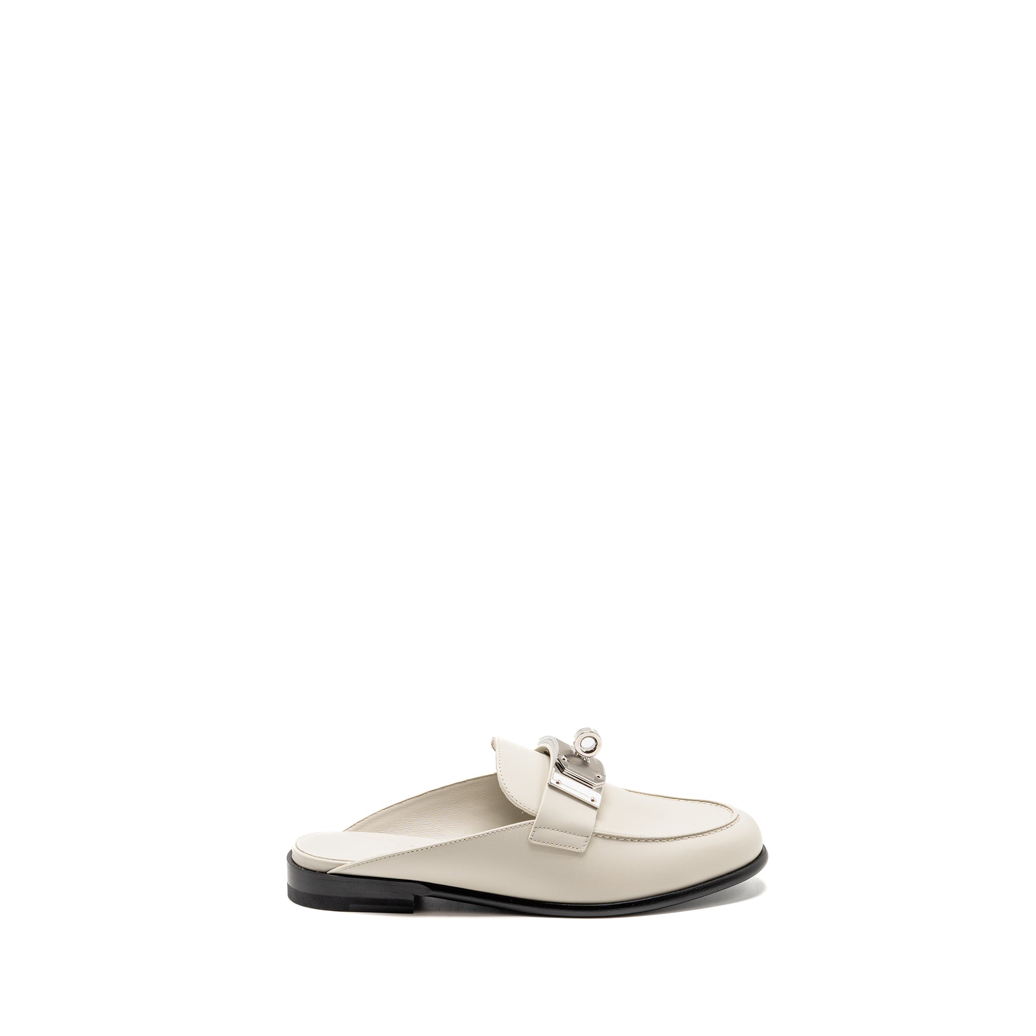 HERMES LOTA MULE CALFSKIN BLANC DE PARIS SHW
