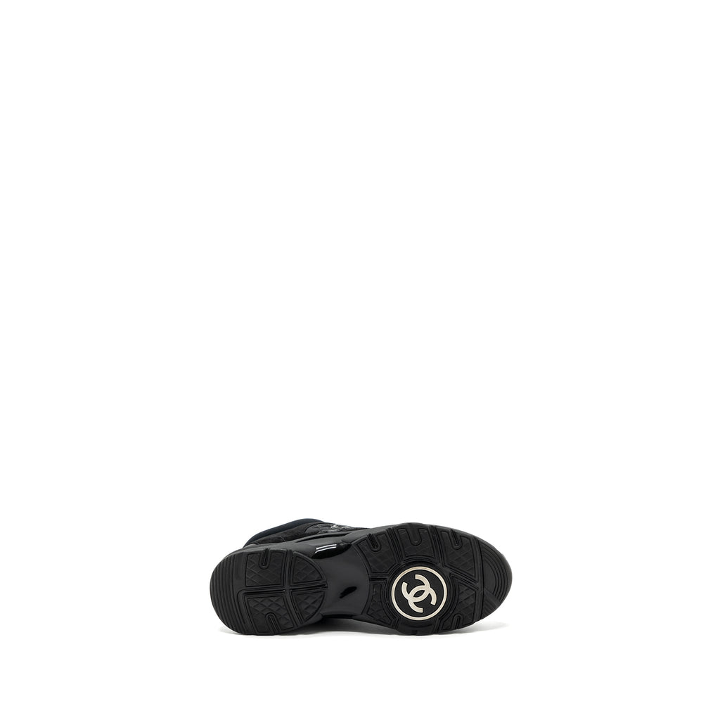 CHANEL TRAINERS/ SNEAKERS NYLON / SUEDE LEATHER BLACK