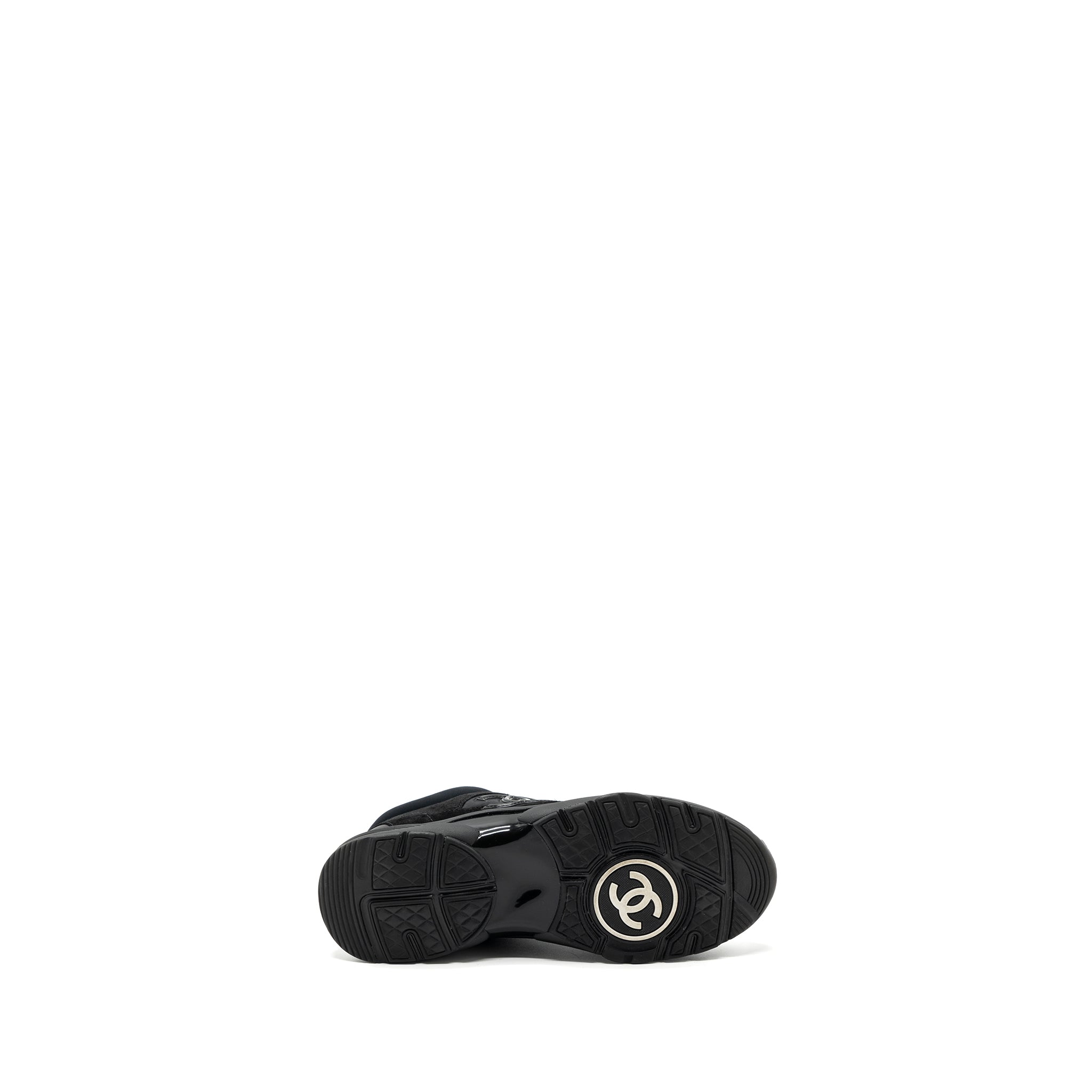 CHANEL TRAINERS/ SNEAKERS NYLON / SUEDE LEATHER BLACK