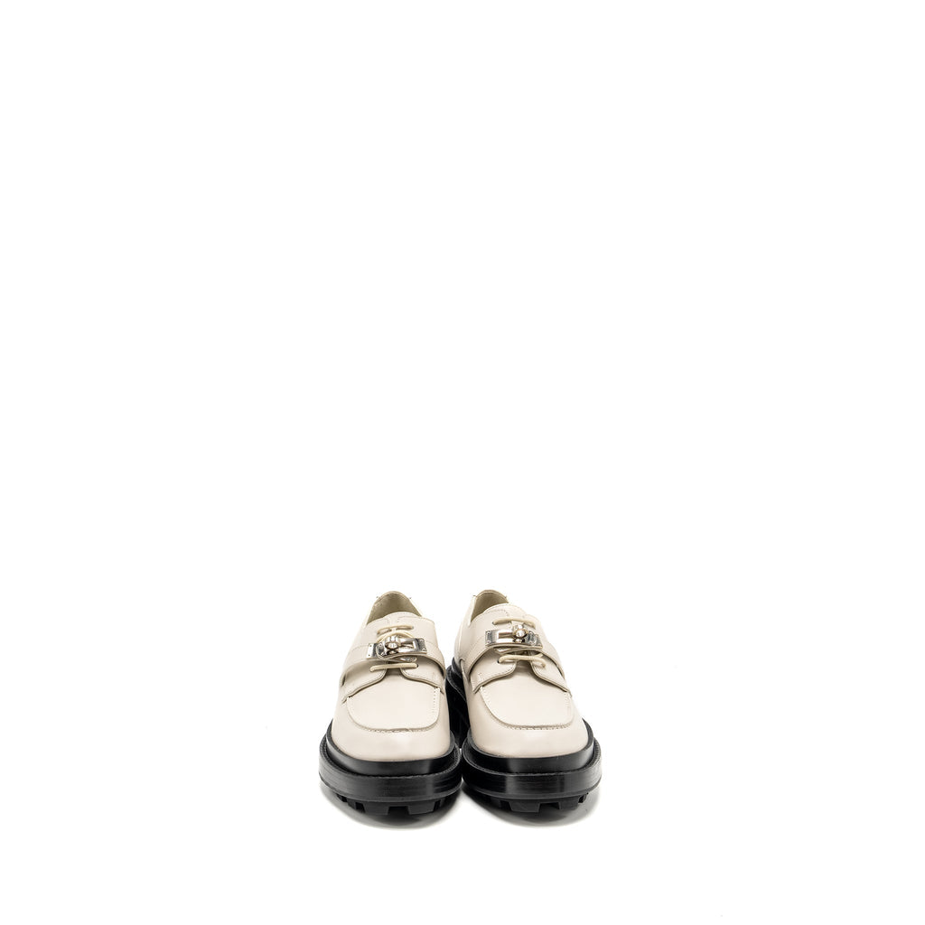 HERMES RICHELIEU DERBY FIRST LOAFER BEIGE GLAICE SHW
