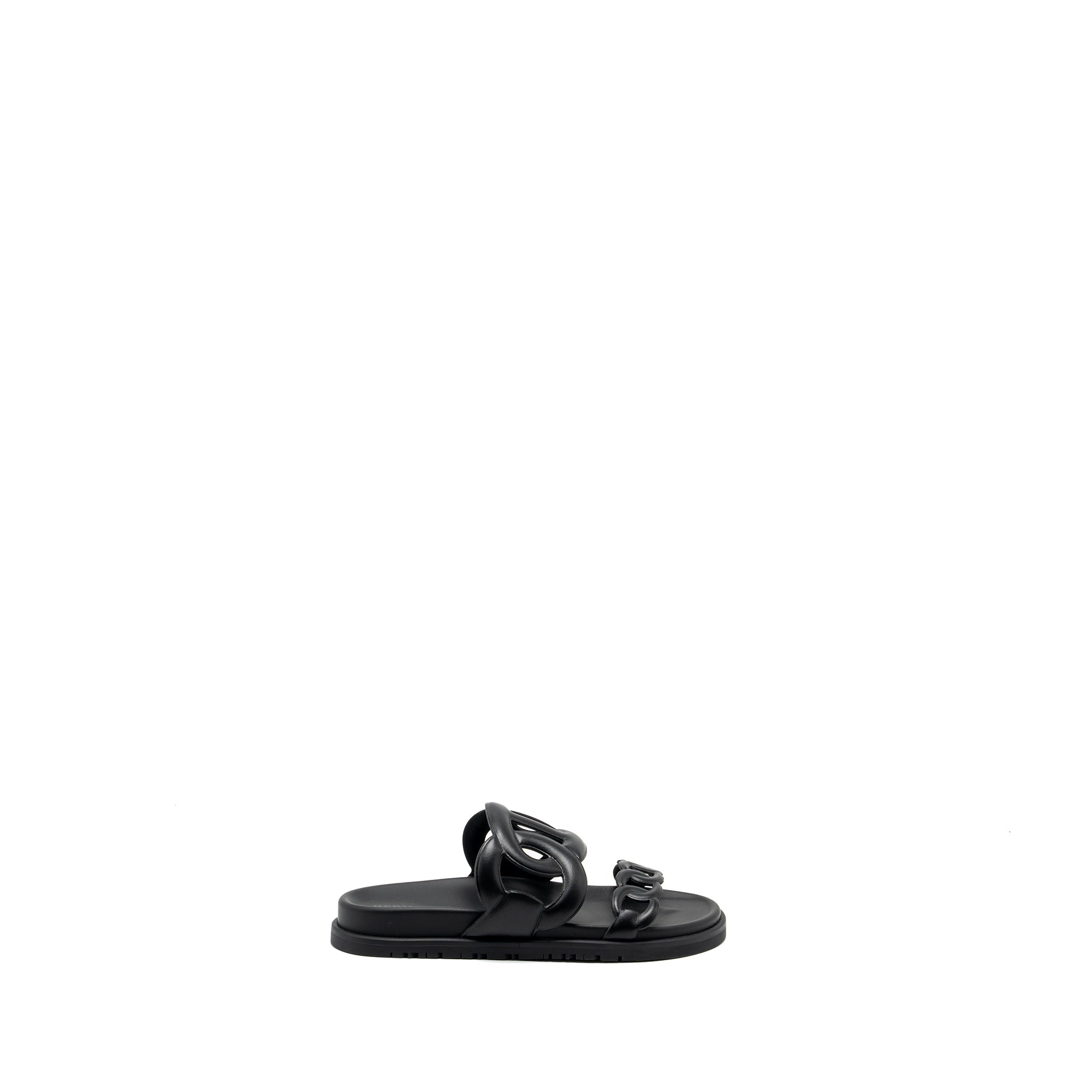HERMES EXTRA SANDALS BLACK