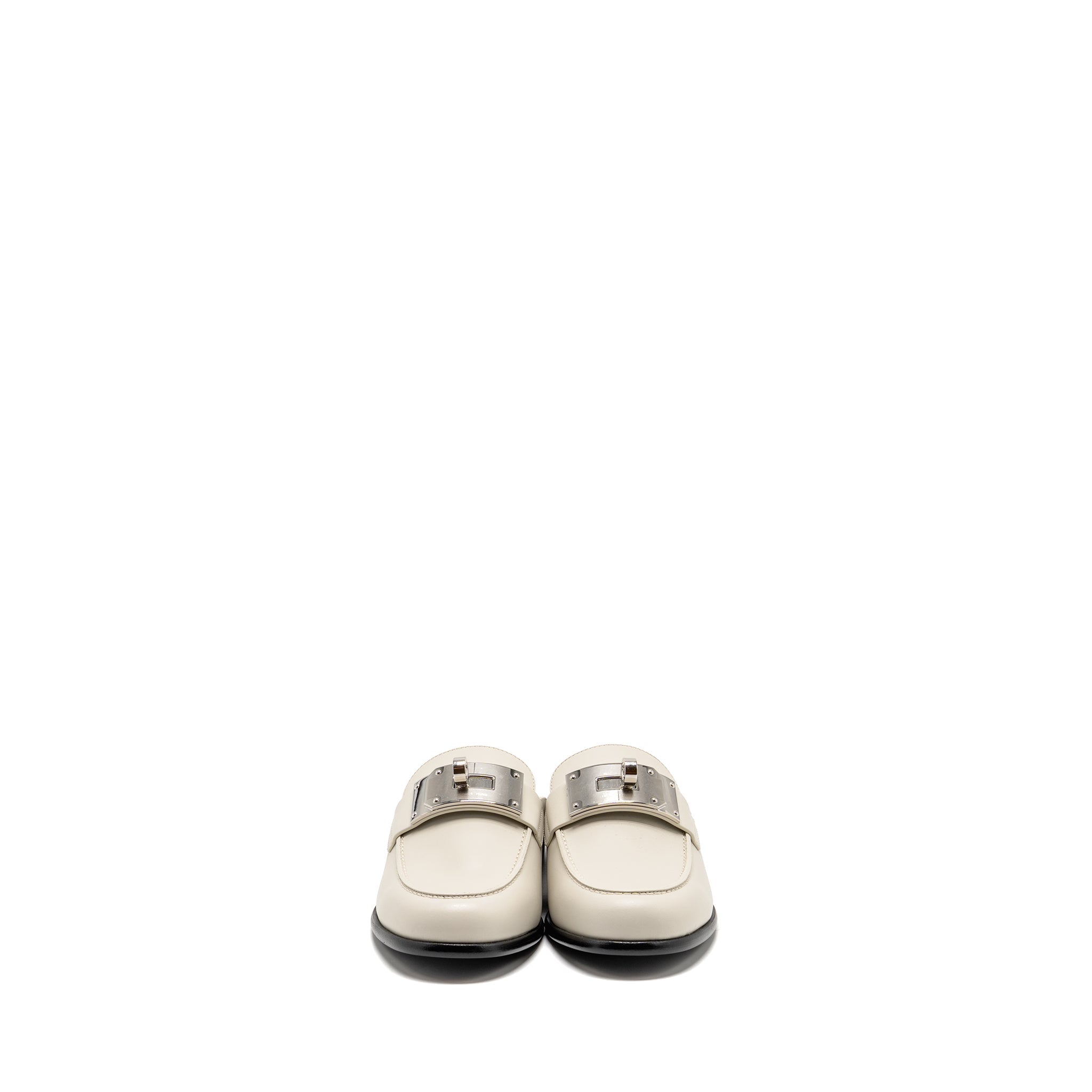 HERMES LOTA MULE CALFSKIN BLANC DE PARIS SHW