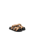 HERMES CHYPRE SANDALS STAR EMBROIDERED IN NATURAL